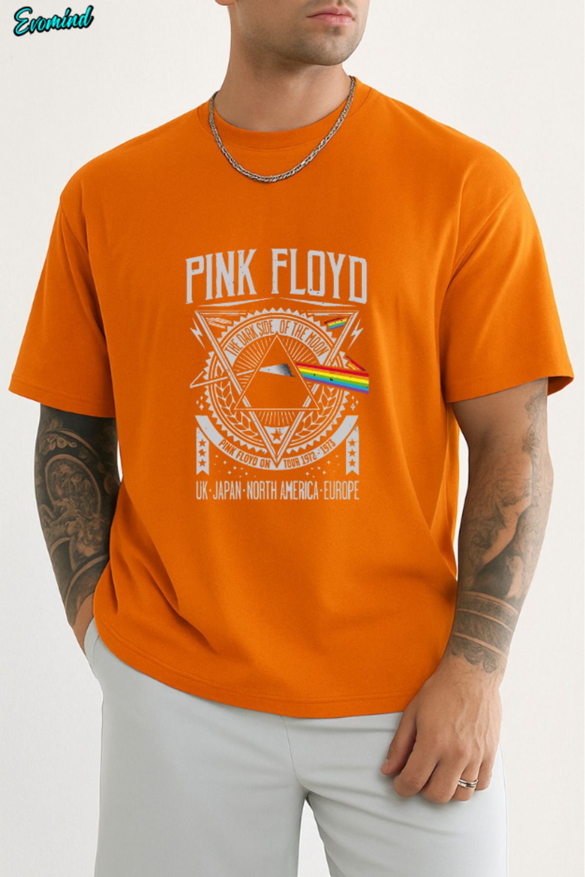 Evomind Pink Floyd Baskılı Unisex T-shirt