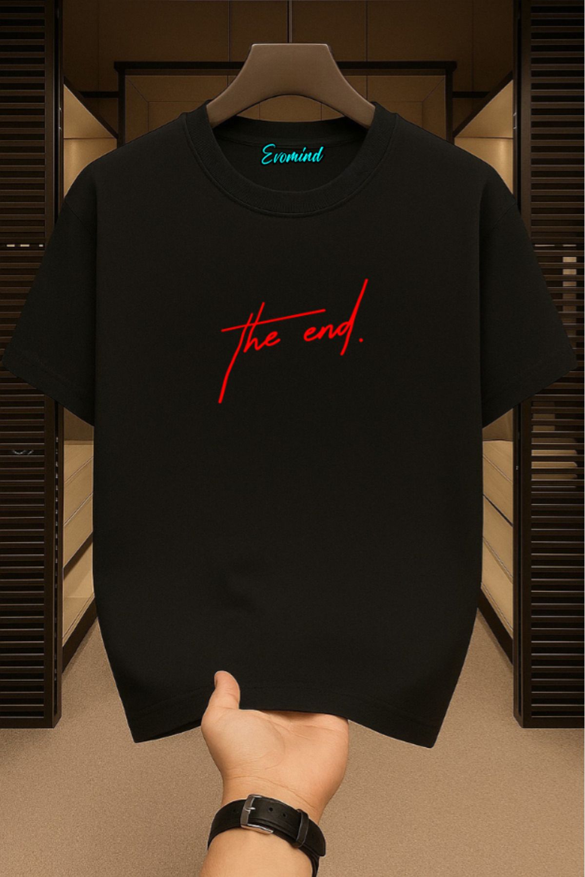 Evomind The End Baskılı Unisex T-shirt
