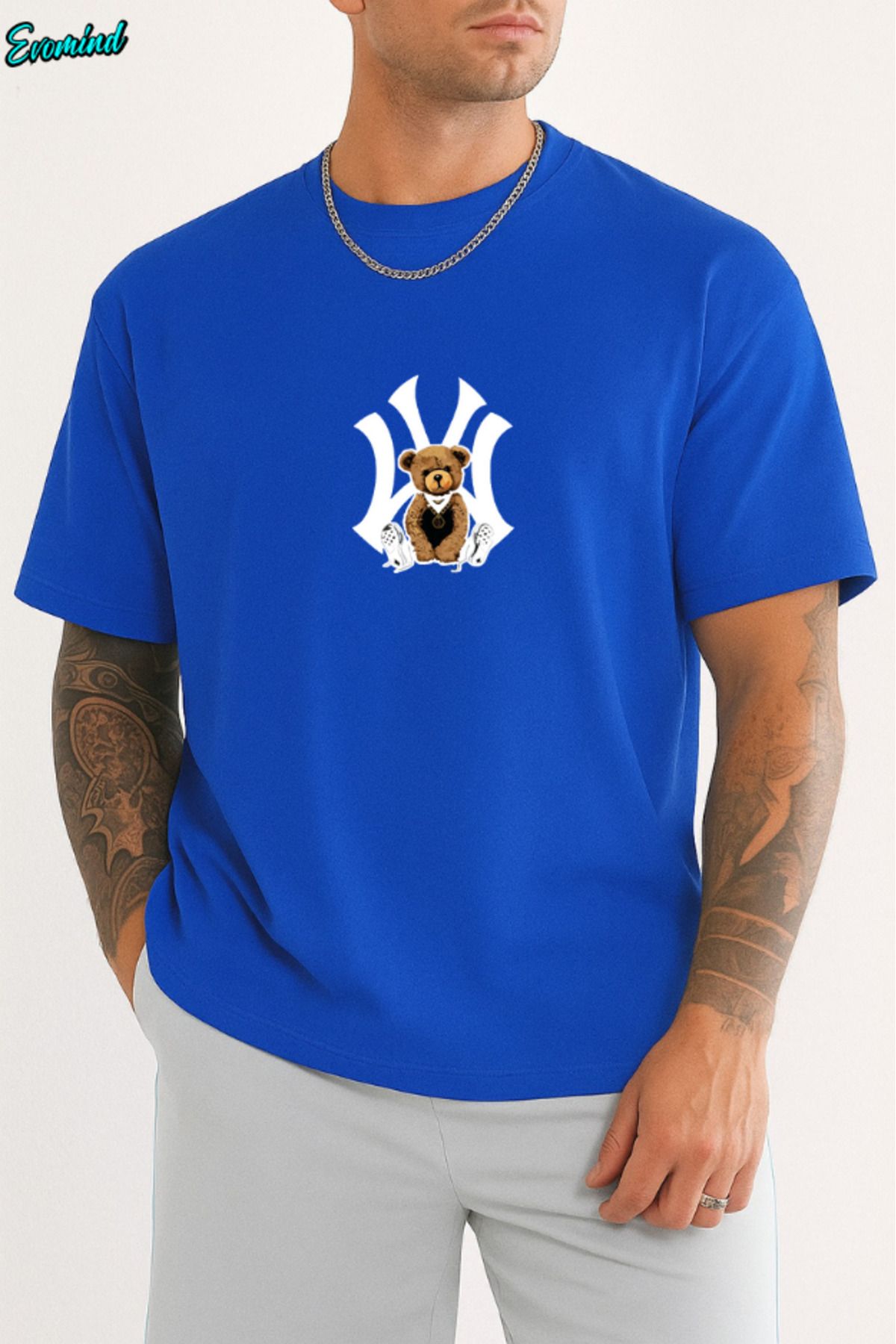 Evomind NY Baskılı Unisex T-shirt