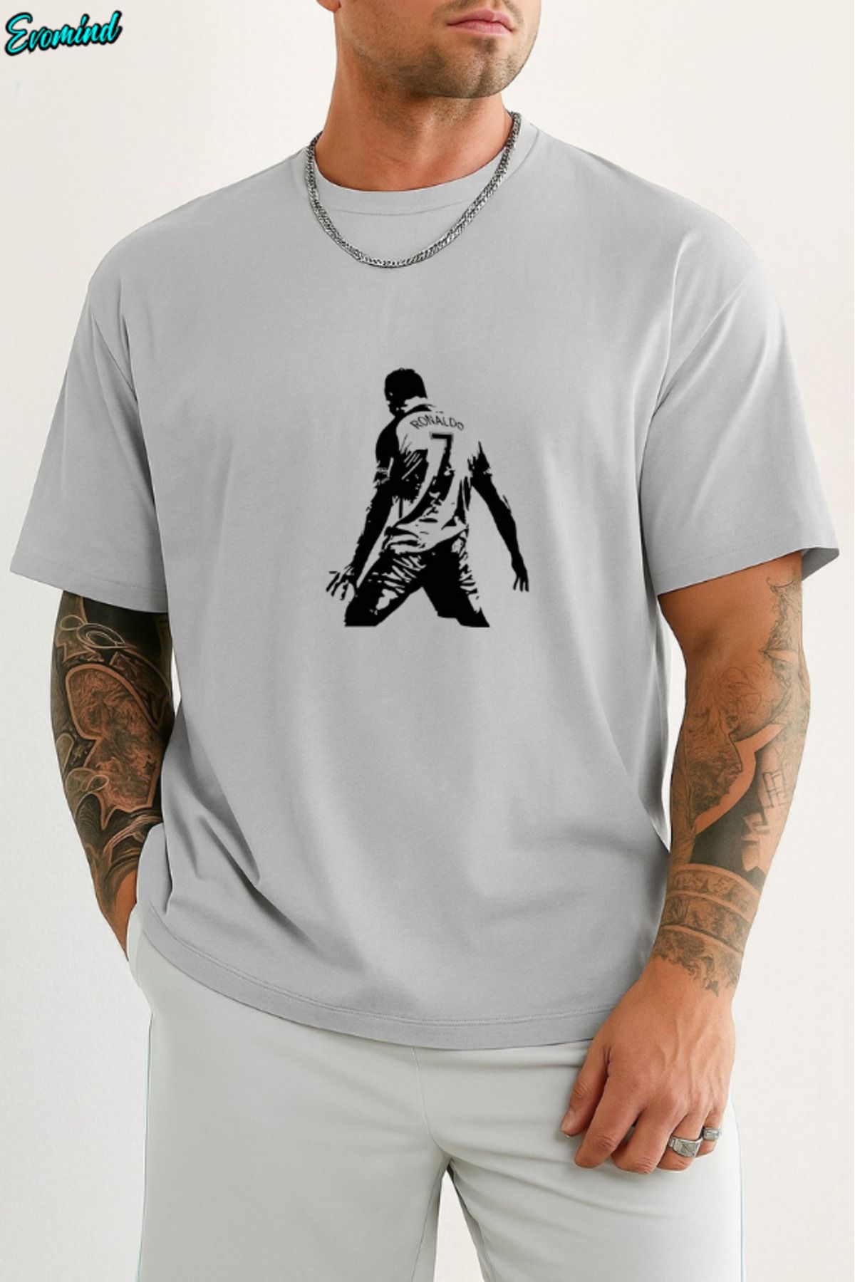 Evomind Ronaldo Baskılı Unisex T-shirt
