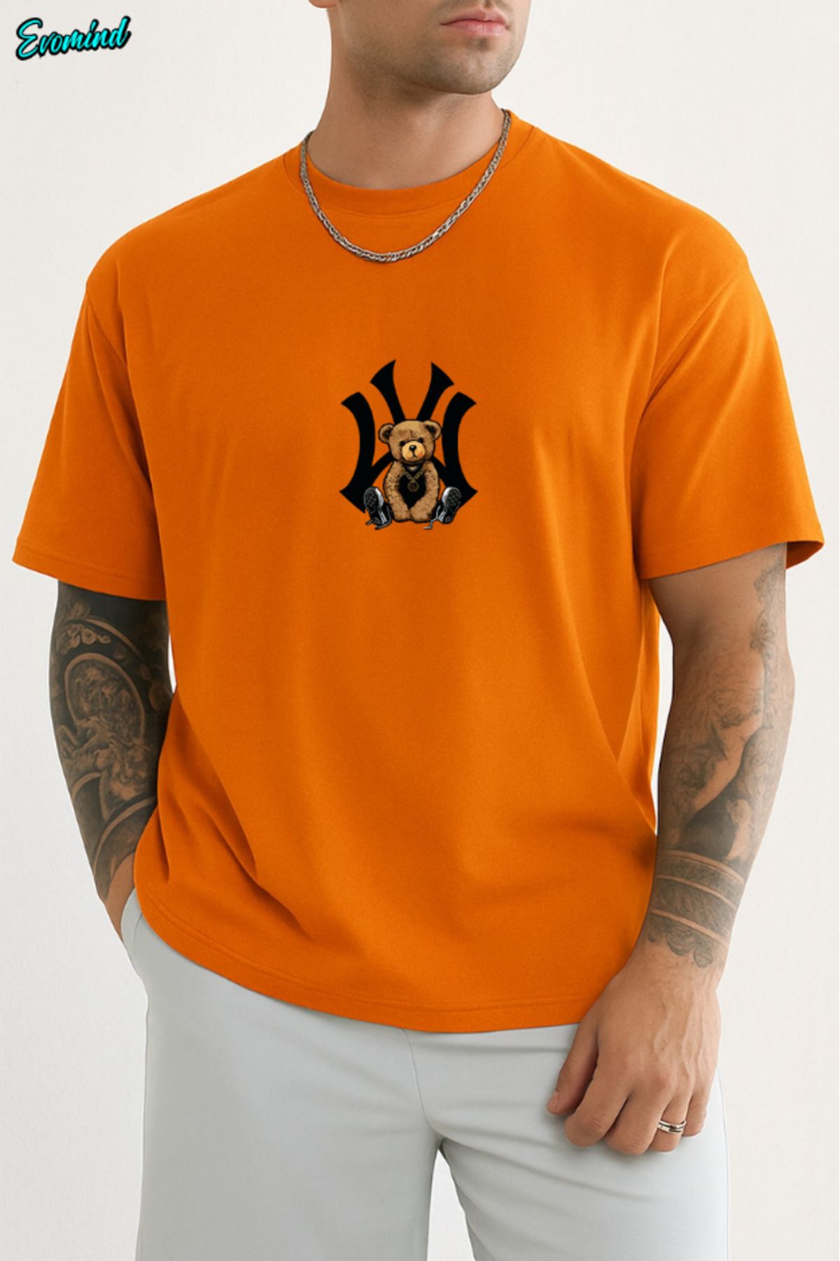 Evomind NY Baskılı Unisex T-shirt