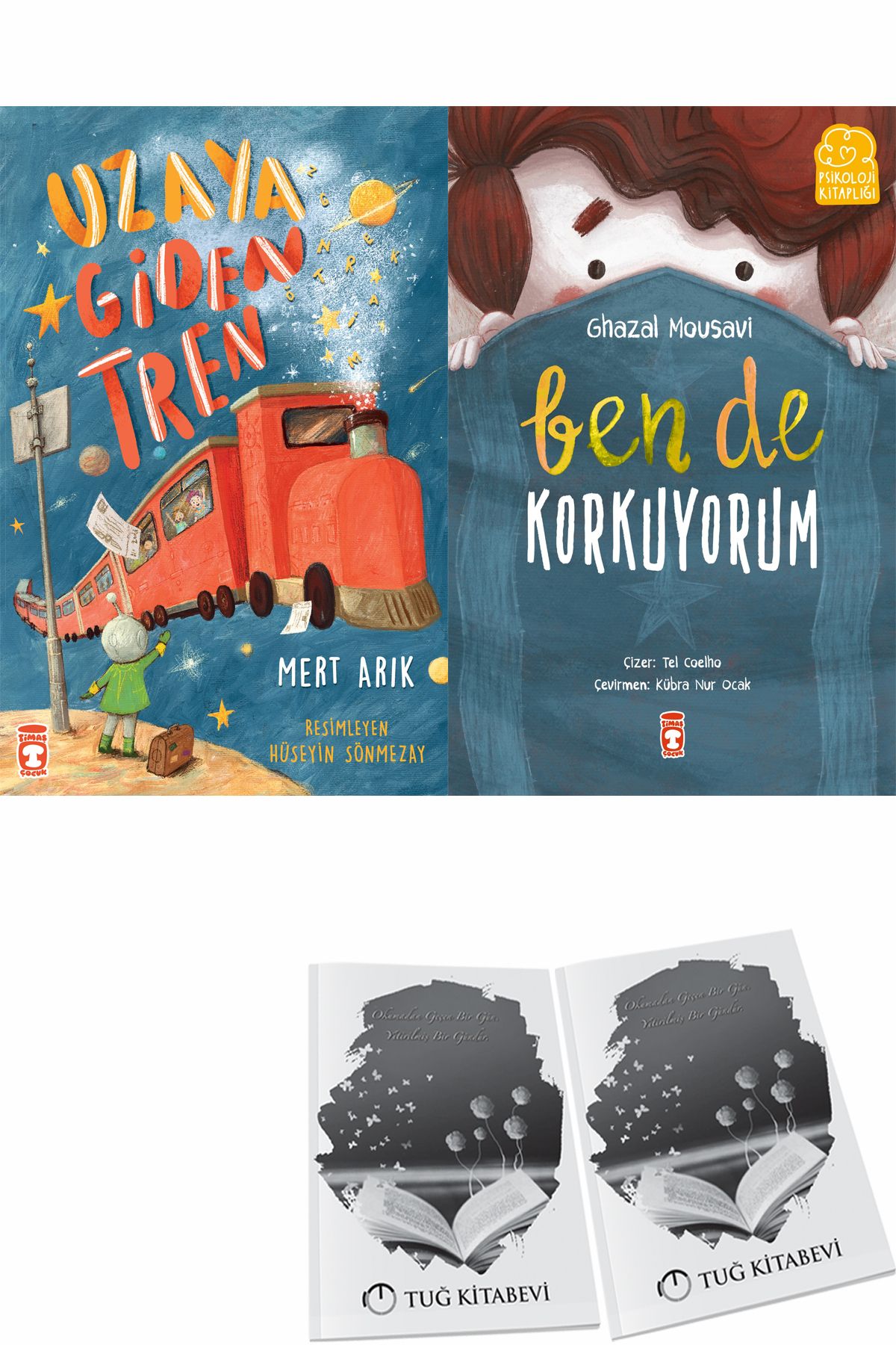 Timaş Çocuk Uzaya Giden Tren ve Ben de Korkuyorum + Hediyeli