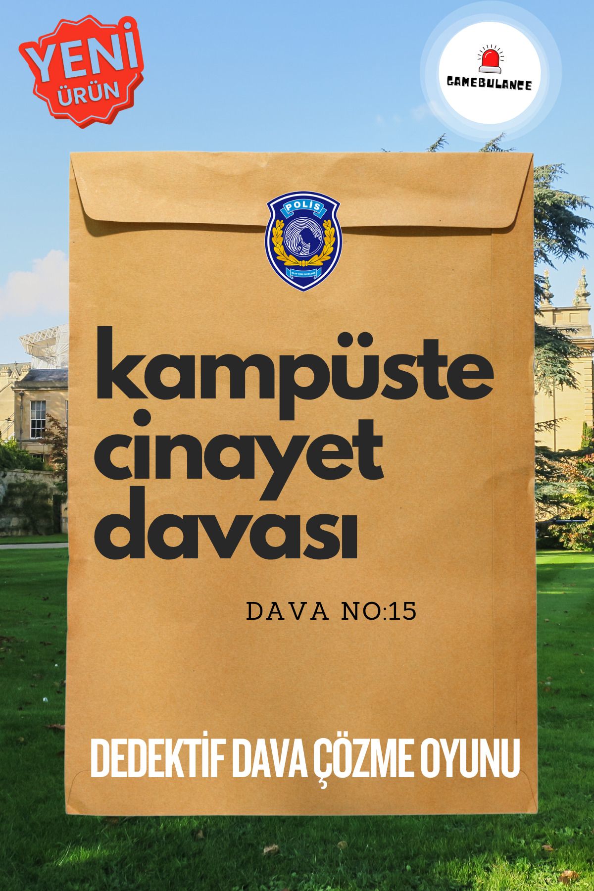 GameBulance Kampüs Davası - Cinayet Çözme Oyunu -Dedektif Oyunu -Katil Kim Oyunu -Dava Çözme Oyunu