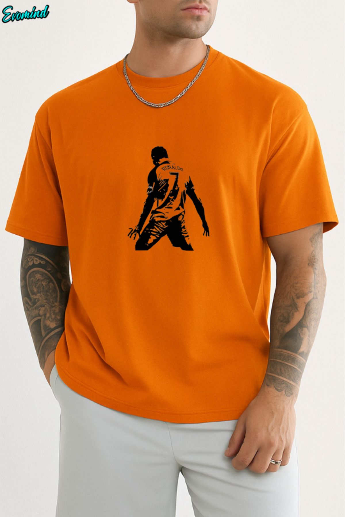 Evomind Ronaldo Baskılı Unisex T-shirt