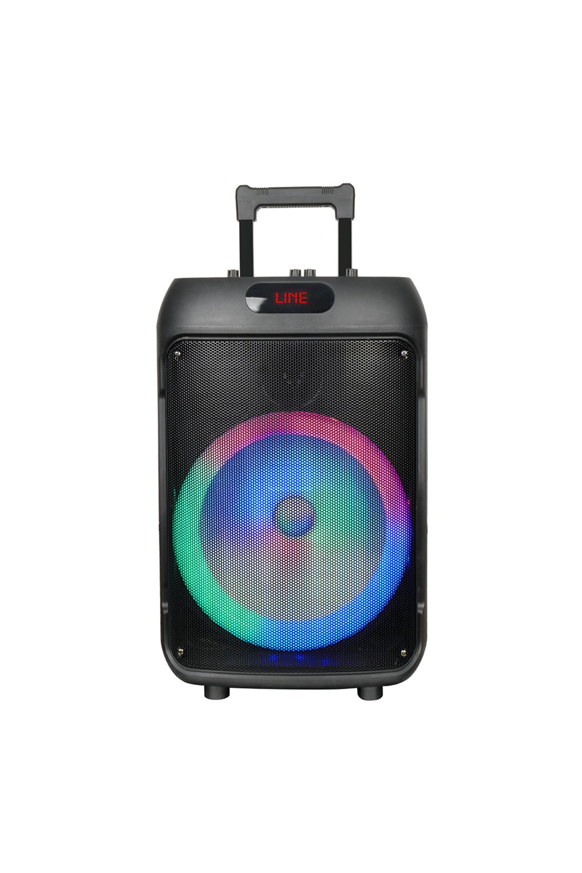 Megafox Teknoloji Zore GD-1203 Dijital LED Göstergeli FM Radyolu Mikrofonlu RGB TWS 12 inç Stereo Bass Kablosuz Karao