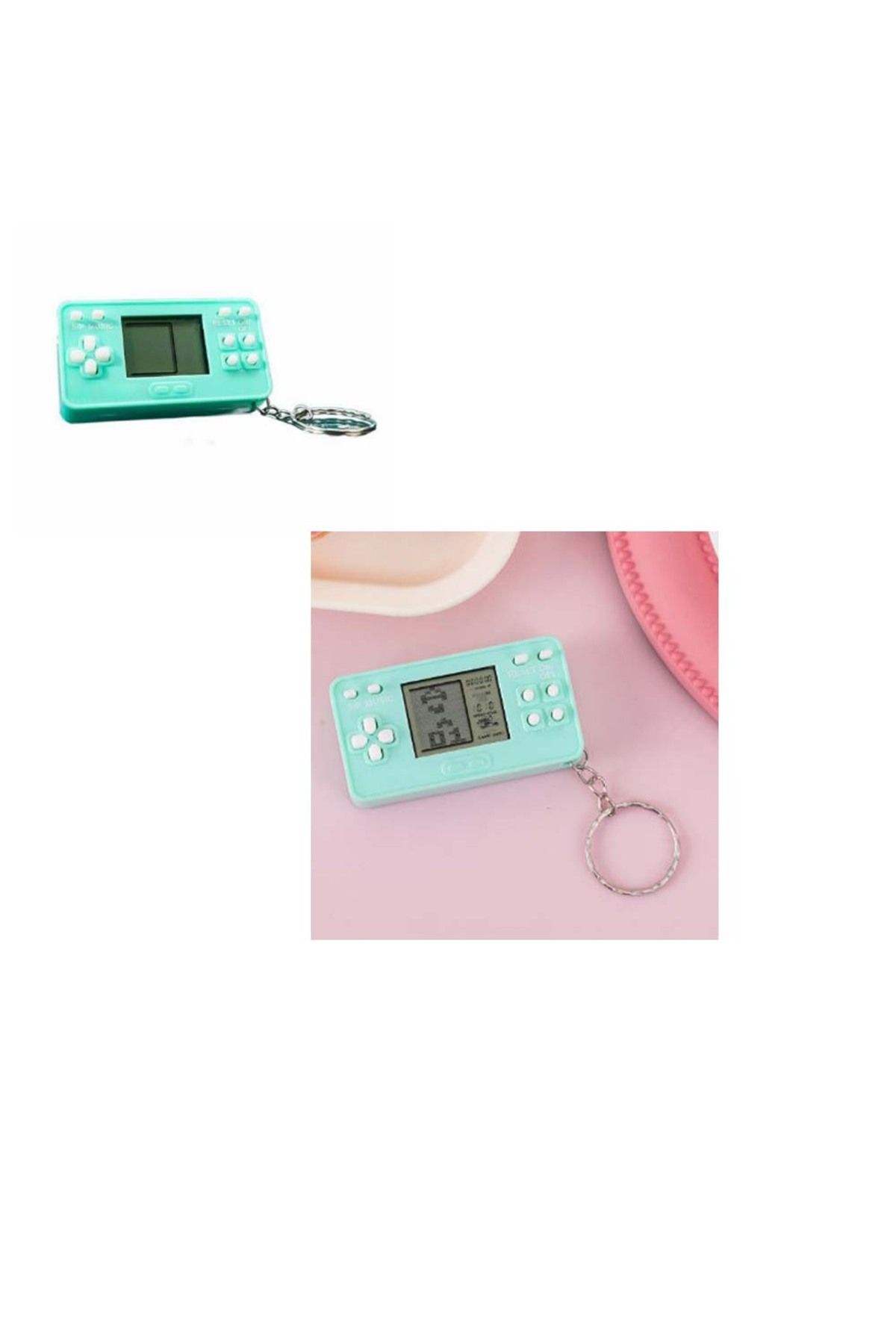 Paras Ticaret Mini Game Boy Anahtarlık Mini El Atarisi Anahtarlık (1 ADET) (EBAT: 6,1 cm x 3,3 cm x 1,4 cm)