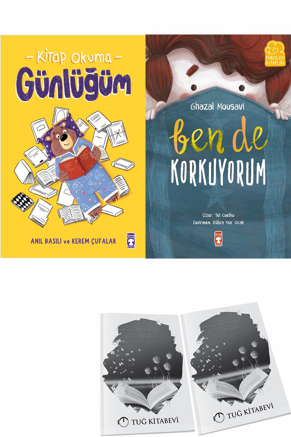 Timaş Çocuk Kitap Okuma Günlüğüm ve Ben de Korkuyorum + Hediyeli