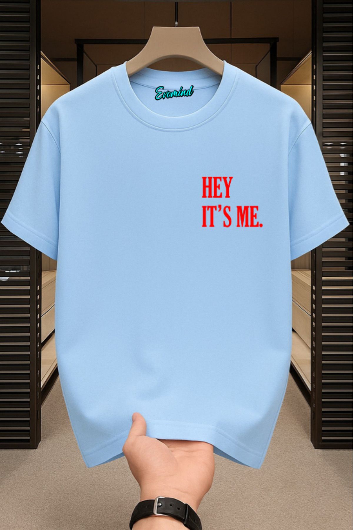 Evomind Hey It's Me Baskılı Unisex T-shirt