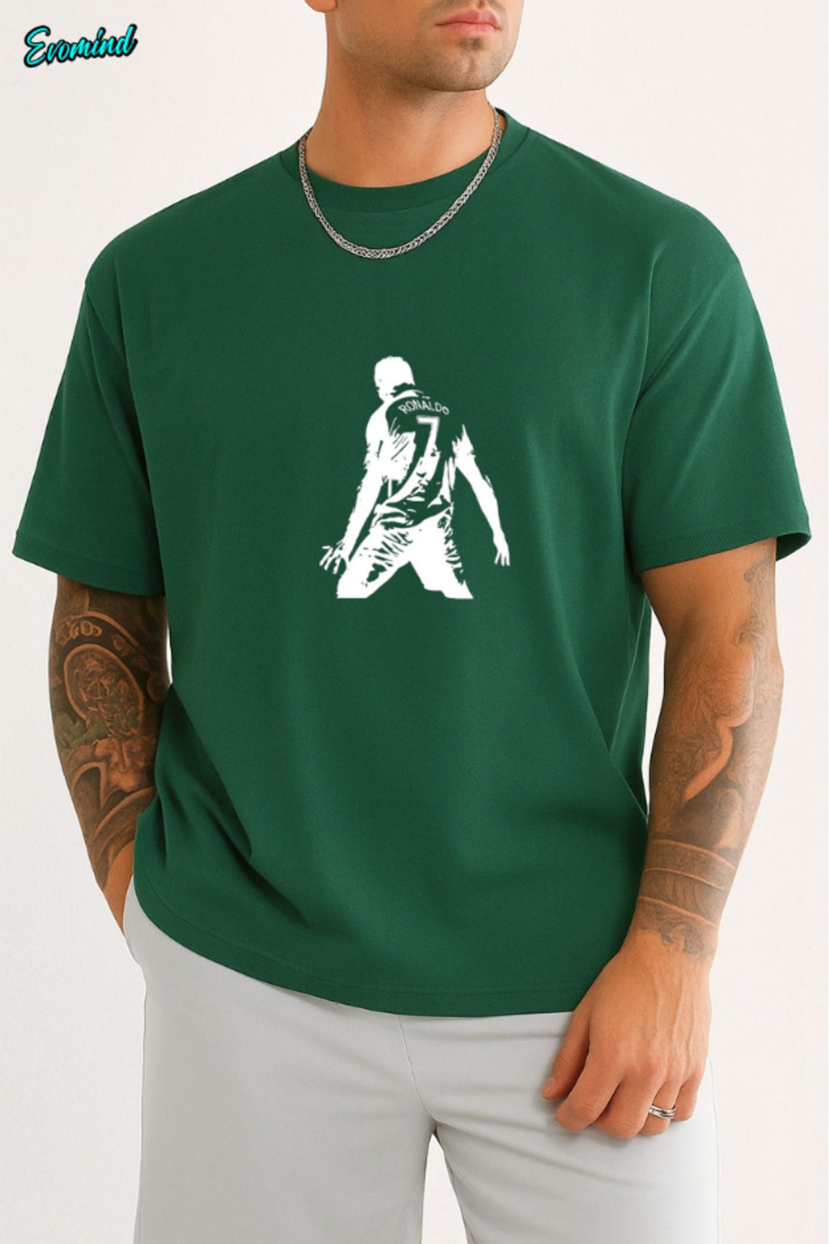 Evomind Ronaldo Baskılı Unisex T-shirt