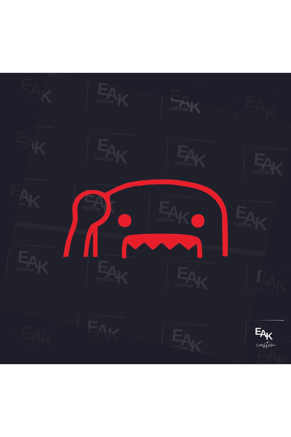 eakcustom CANAVAR oto sticker (17cm x 8cm)