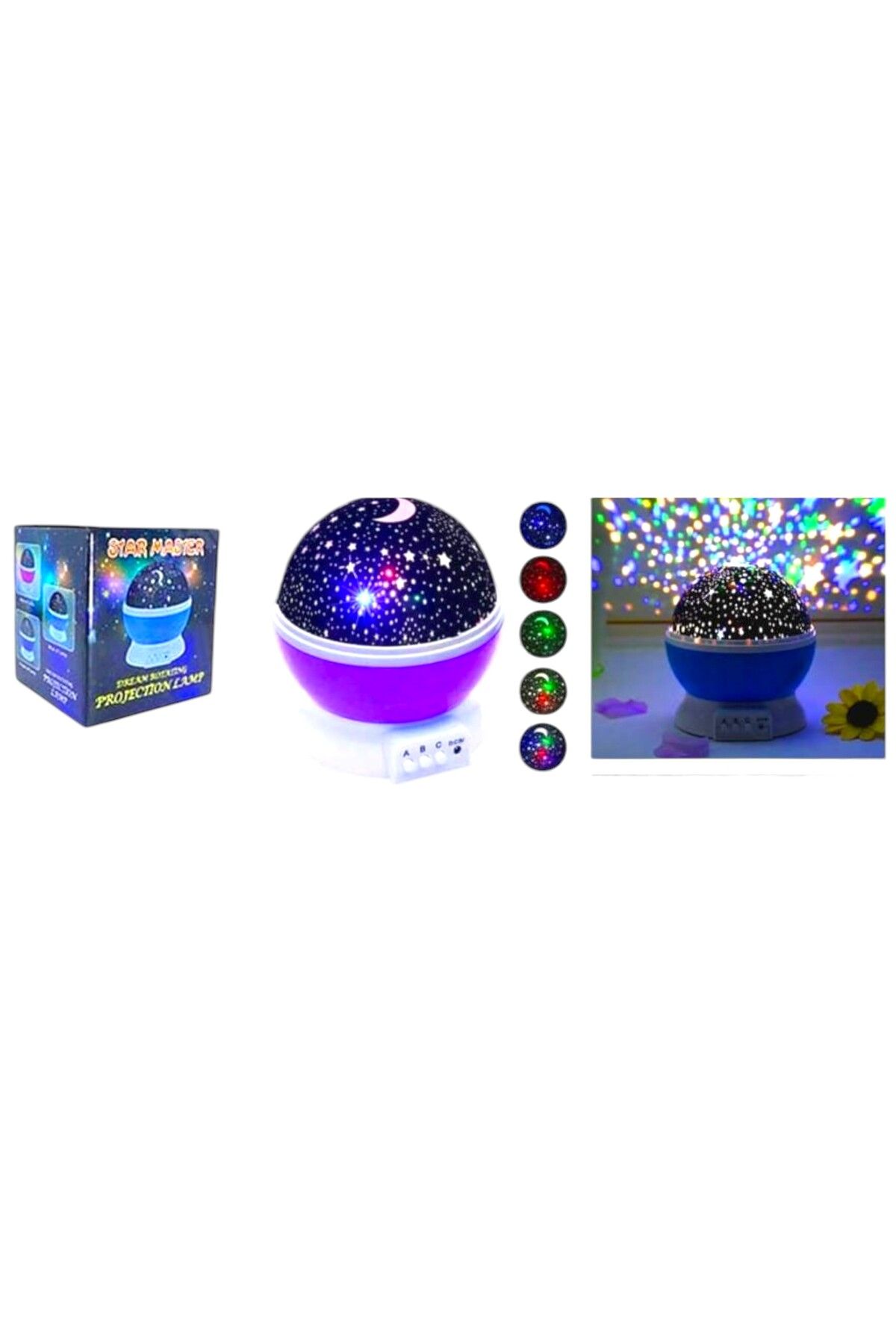 ylz SEÇTİM ALDIM YLZ XK001-K PROJEKSİYON GECE LAMBASI HAREKETLİ GALAXY MOR