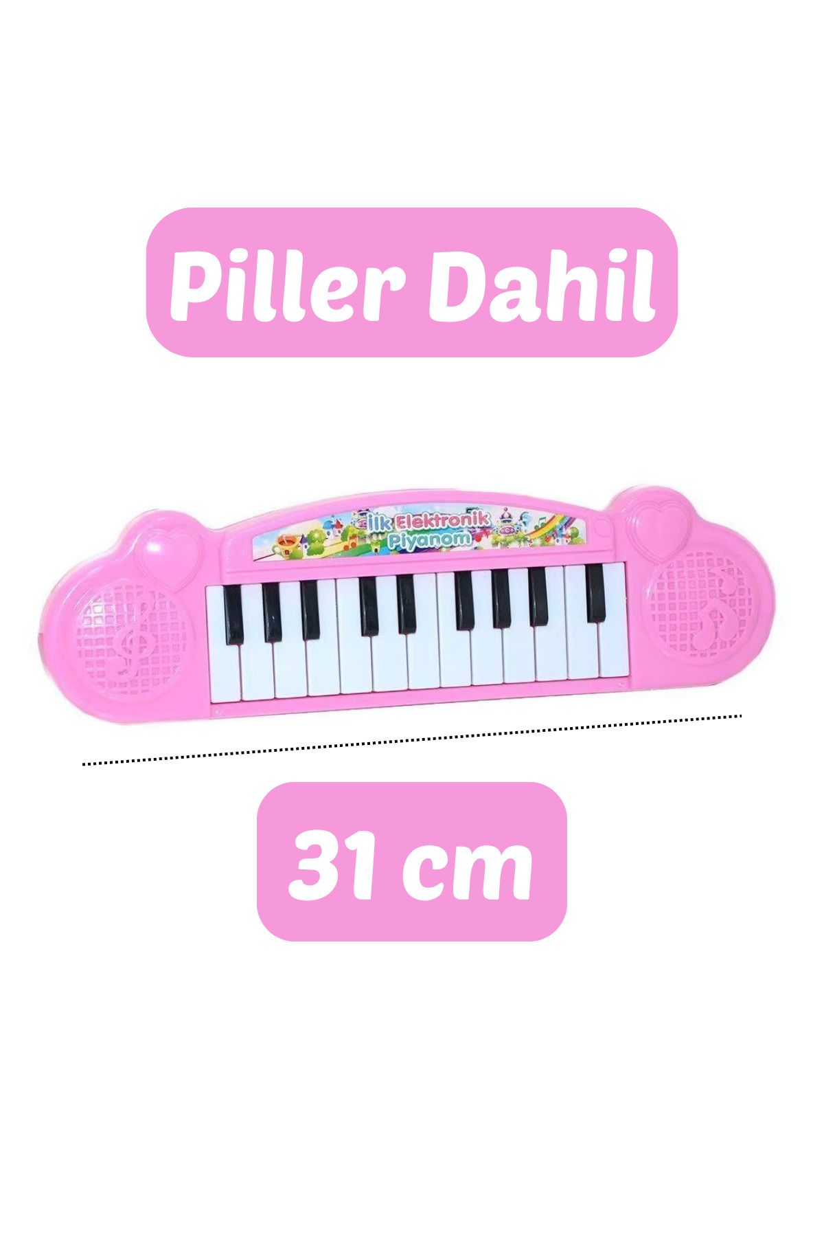 Ka-Toys Piano 22 Tuşlu - Pilli Piano - Kızlar İçin Piano - Oyuncak Piano - Eğitici Oyuncak