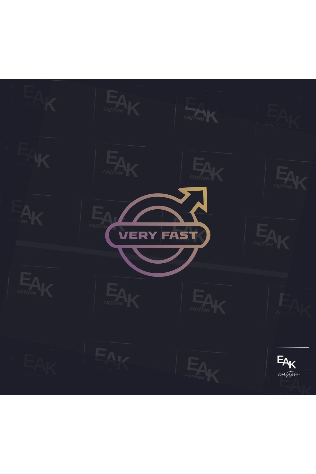 eakcustom VERY FAST oto sticker (10cm x 8cm)