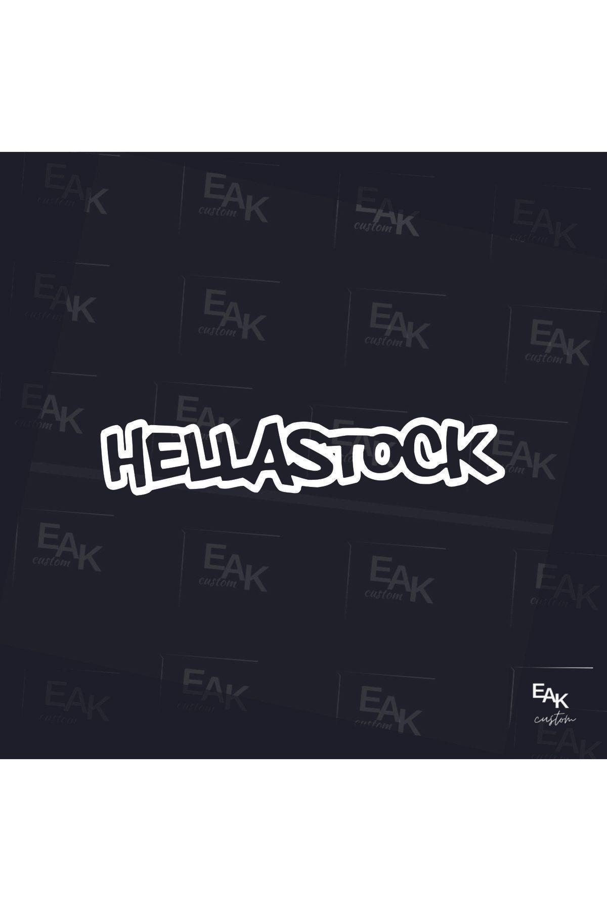 eakcustom HELLASTOCK oto sticker (20cm x 4cm)