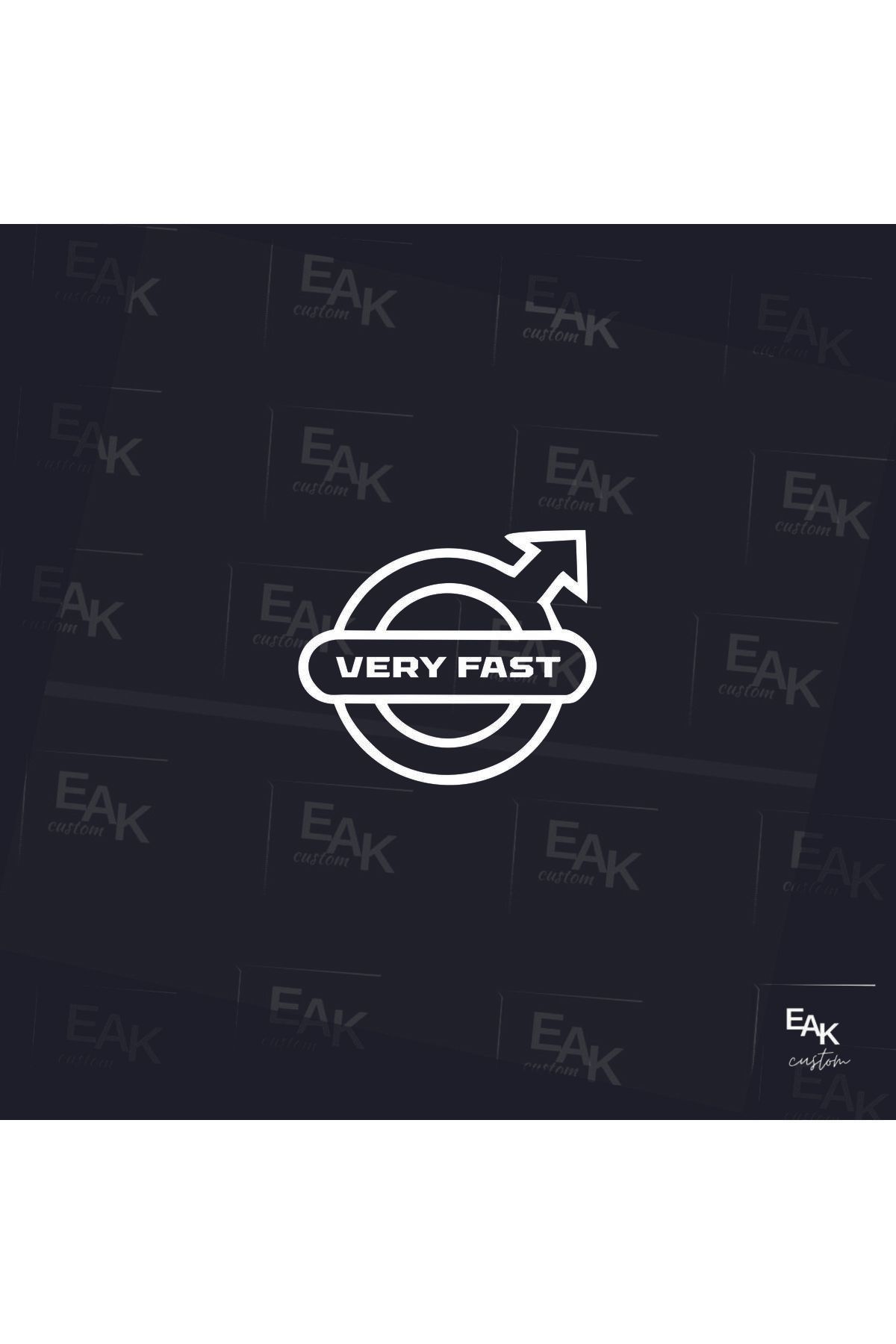eakcustom VERY FAST oto sticker (10cm x 8cm)