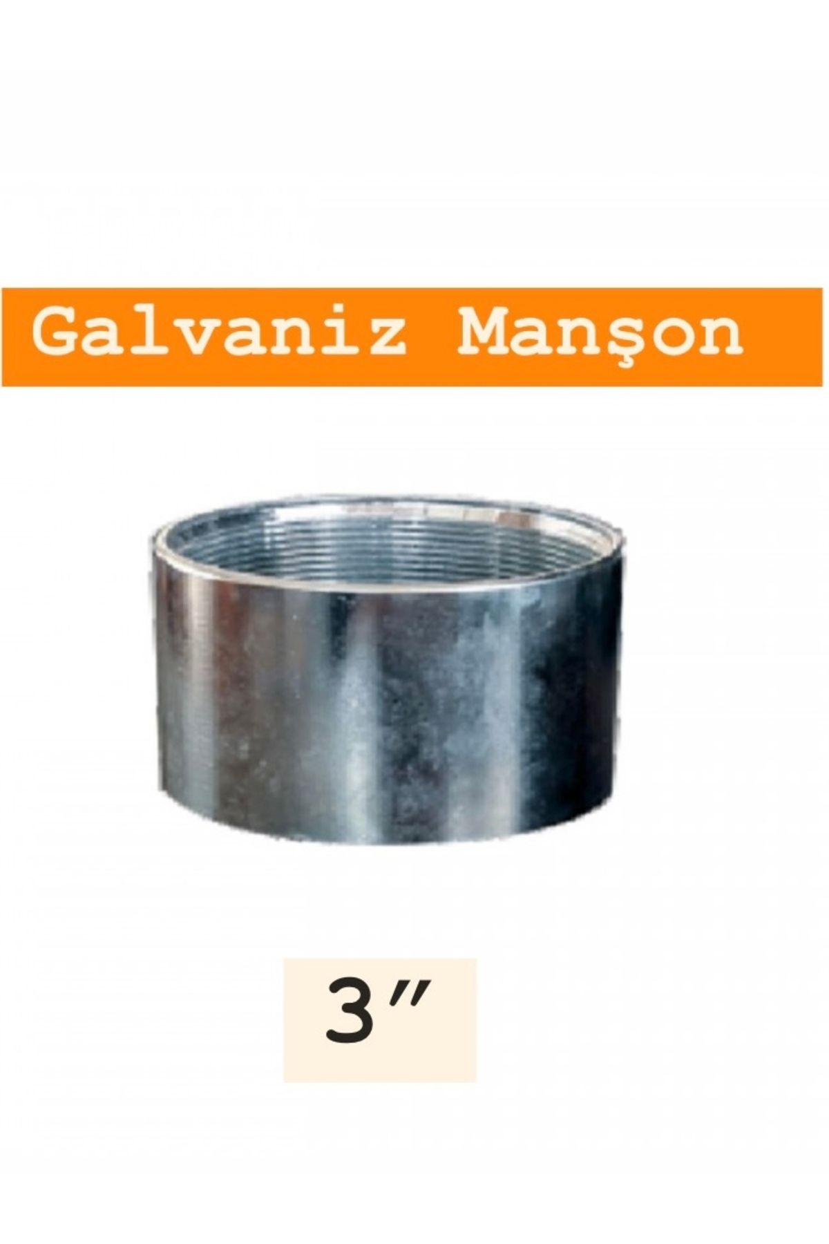 SFS 3” Galvanizli Manşon – 1 Adet