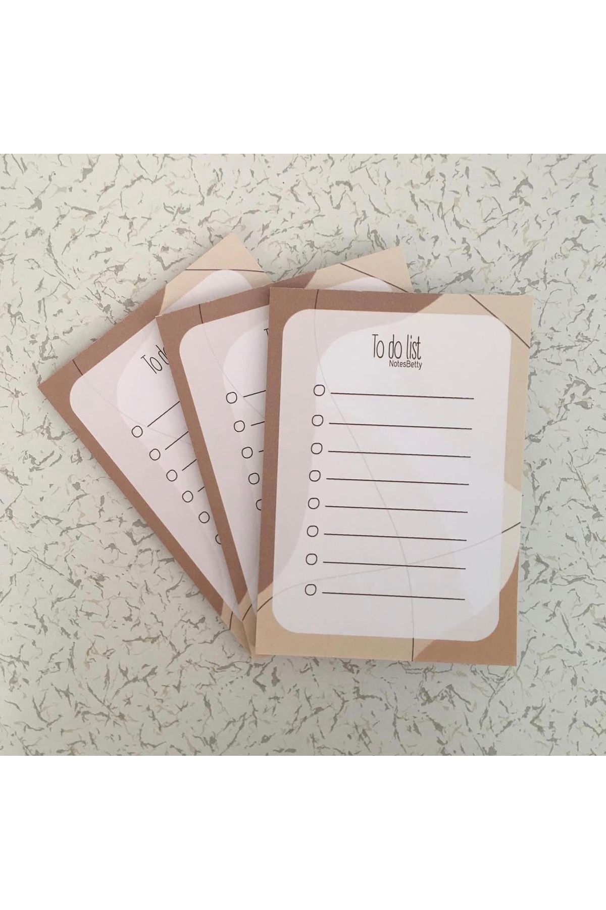 NotesBetty Latte A6 To Do List - Defter - Notepad - Not Defteri