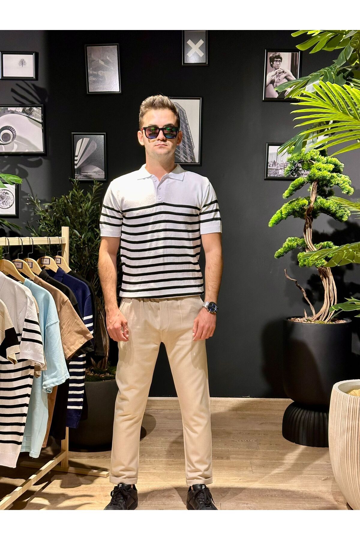 F&O Company Düğmeli Triko Polo Yaka Tişört