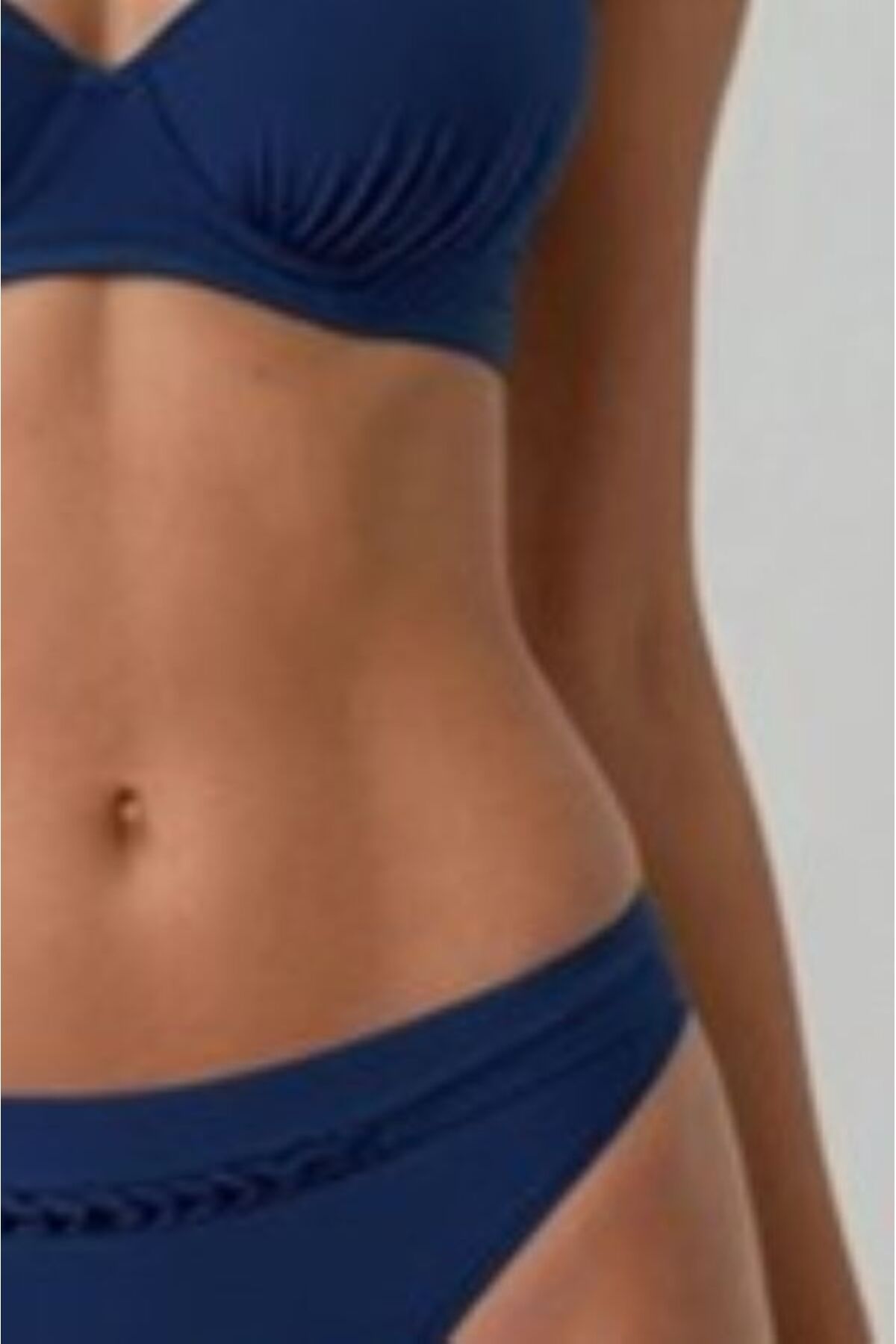 Kom-Debra Wire Bikini Set with Removable Push up Cap and Drape Detail 3