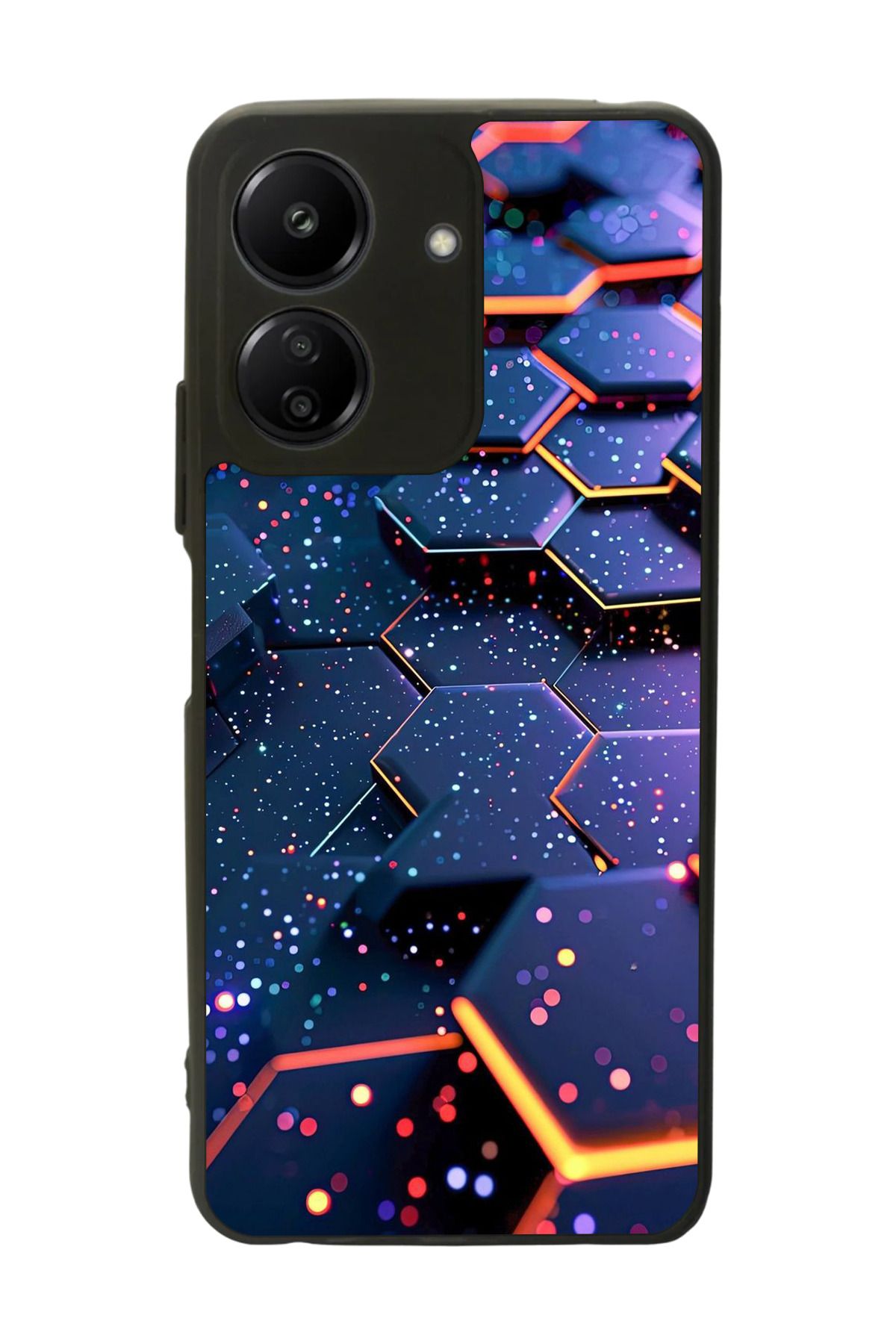 BGAKSESUAR Xiaomi Redmi 13C Uyumlu Mat Siyah Kılıf – Yumuşak Silikon, Koruyucu, Şok Emici Kapak