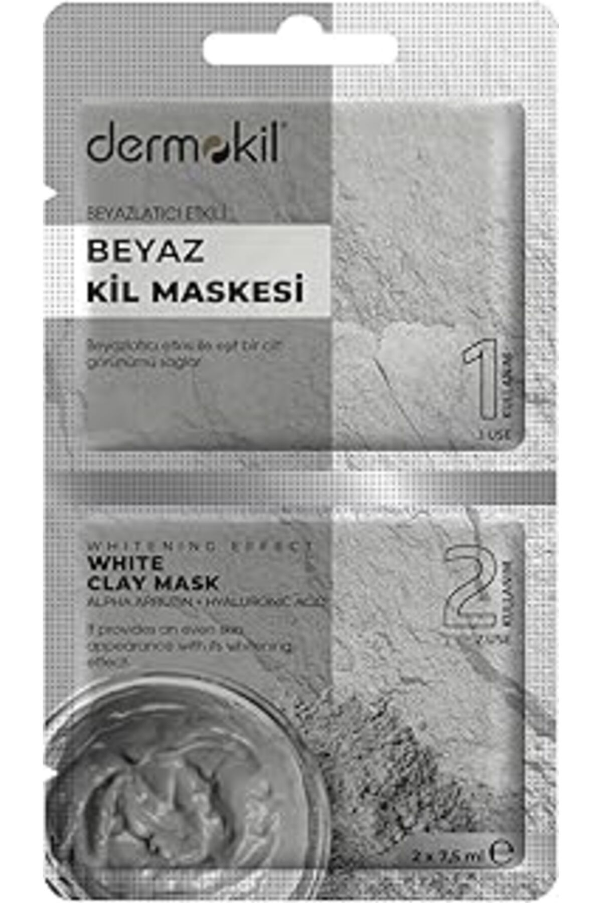 Mu Art Ahşap Dermokil Beyazlatıcı Etkili Kil Maskesi 2X 7.5 Ml