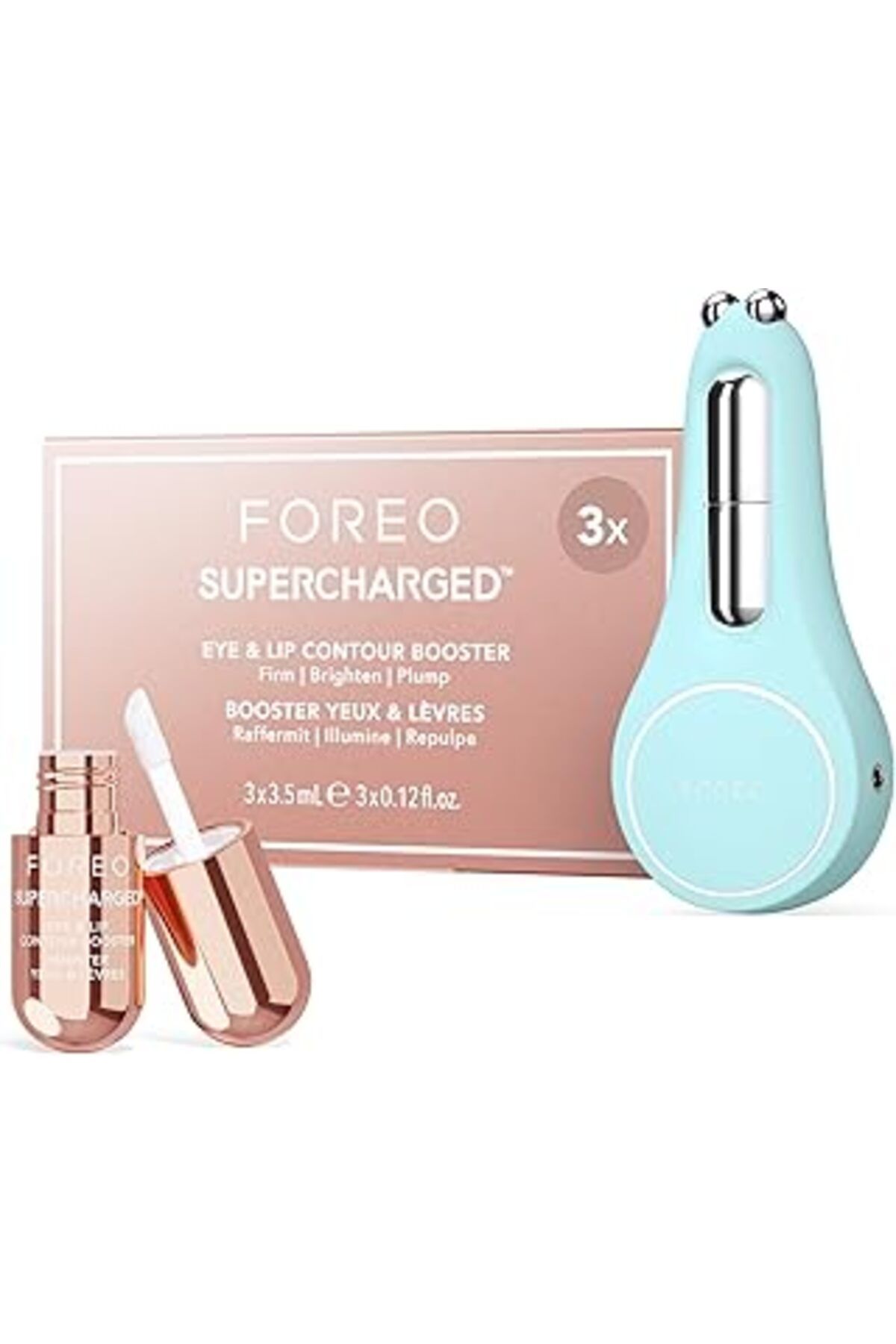Mu Art Ahşap Foreo A Wink 'N' A Smile Paketi - Bear 2 Eyes&Lips Mikro Akım Masaj Cihazı + Foreo Supercharged Göz