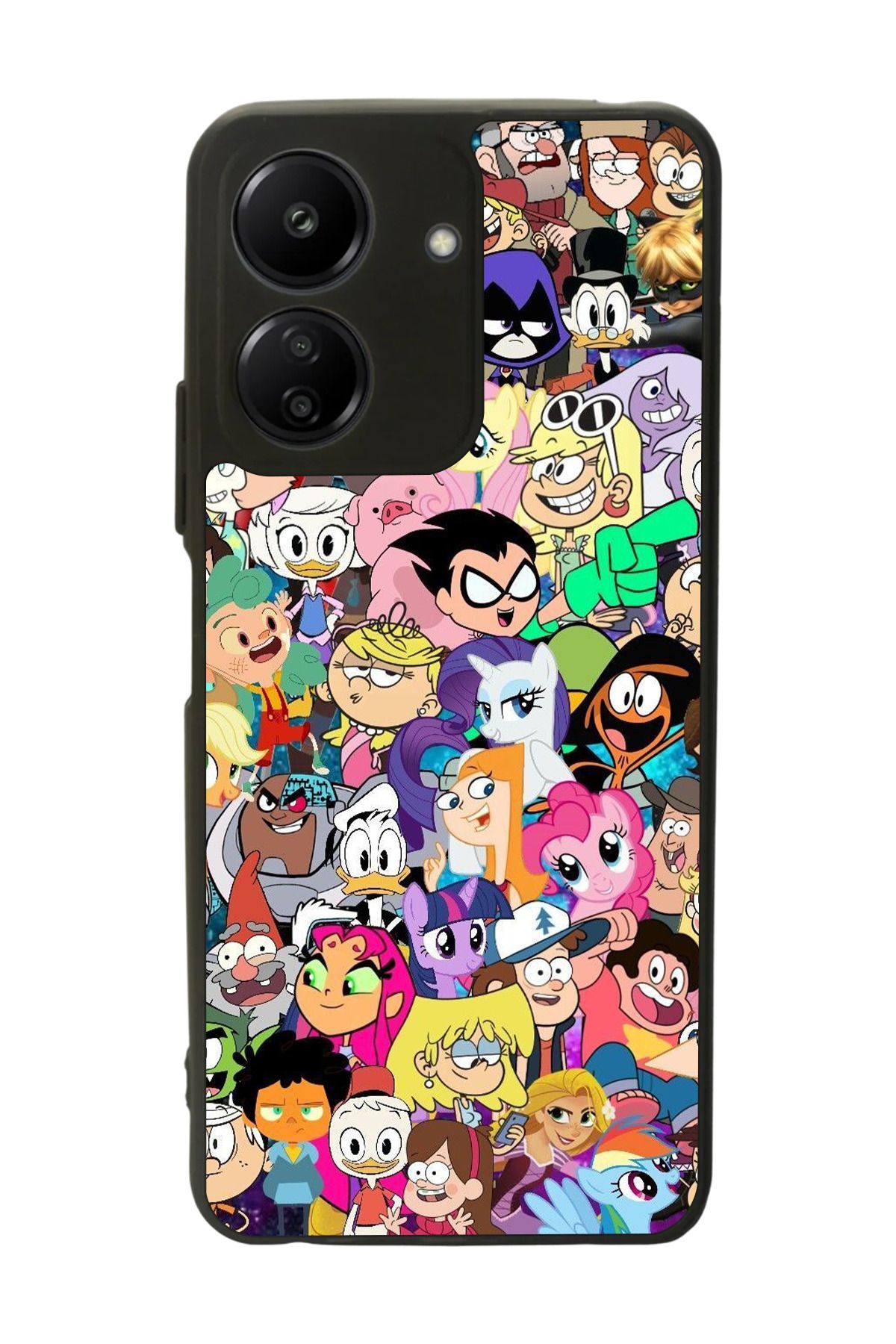 BGAKSESUAR Xiaomi Redmi 13C Uyumlu Mat Siyah Kılıf – Yumuşak Silikon, Koruyucu, Şok Emici Kapak