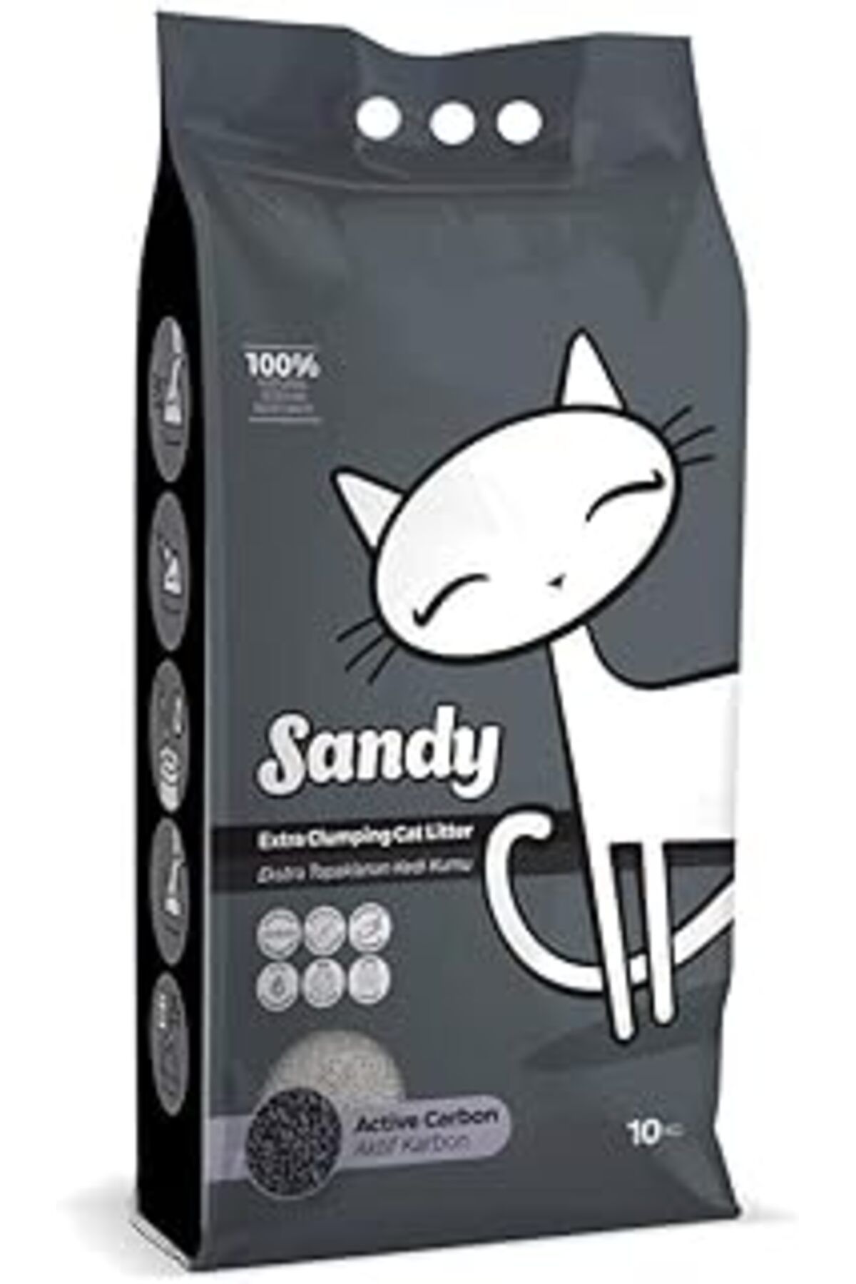 Mu Art Ahşap Sandy Ekstra Topaklanan Aktif Karbonlu Doğal Kedi Kumu 10 Kg