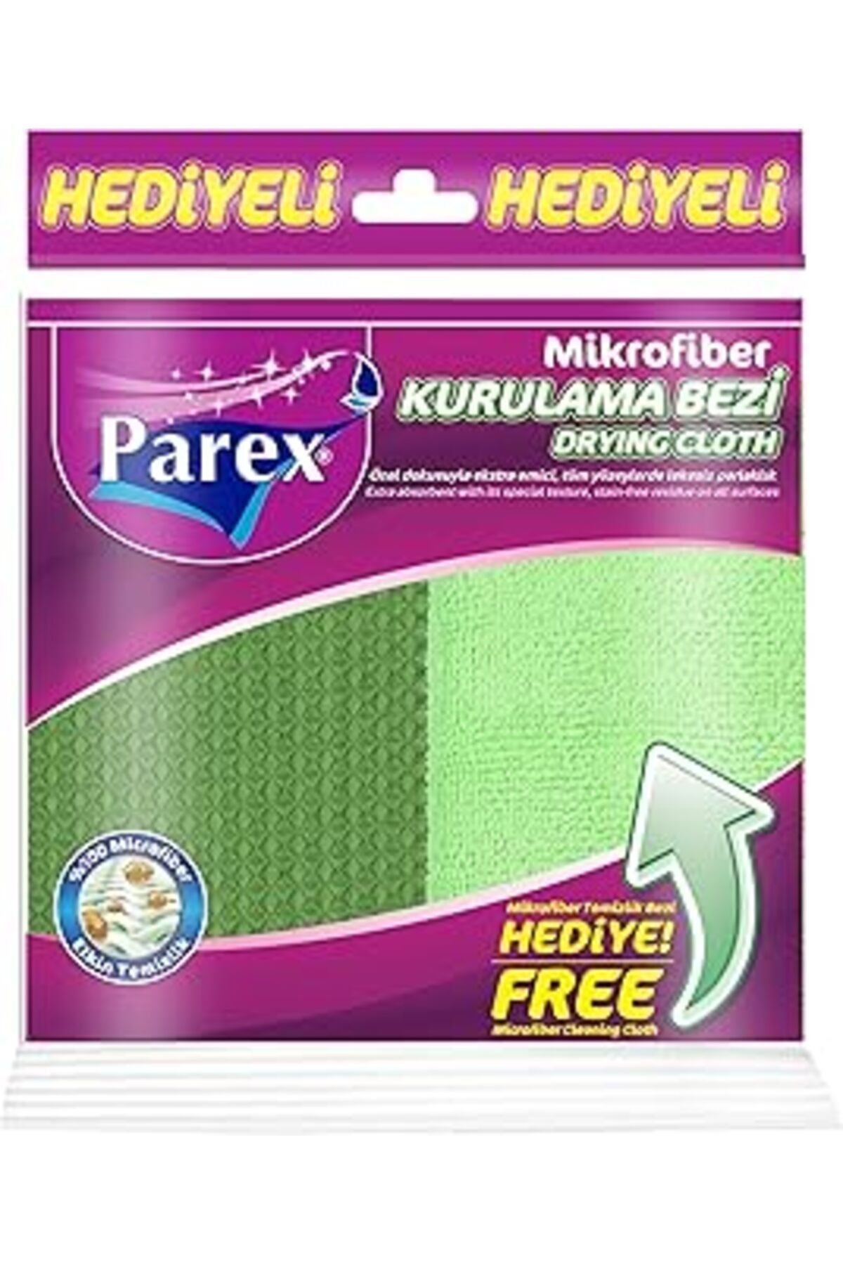 Mu Art Ahşap Parex Mikrofiber Kurulama Bezi