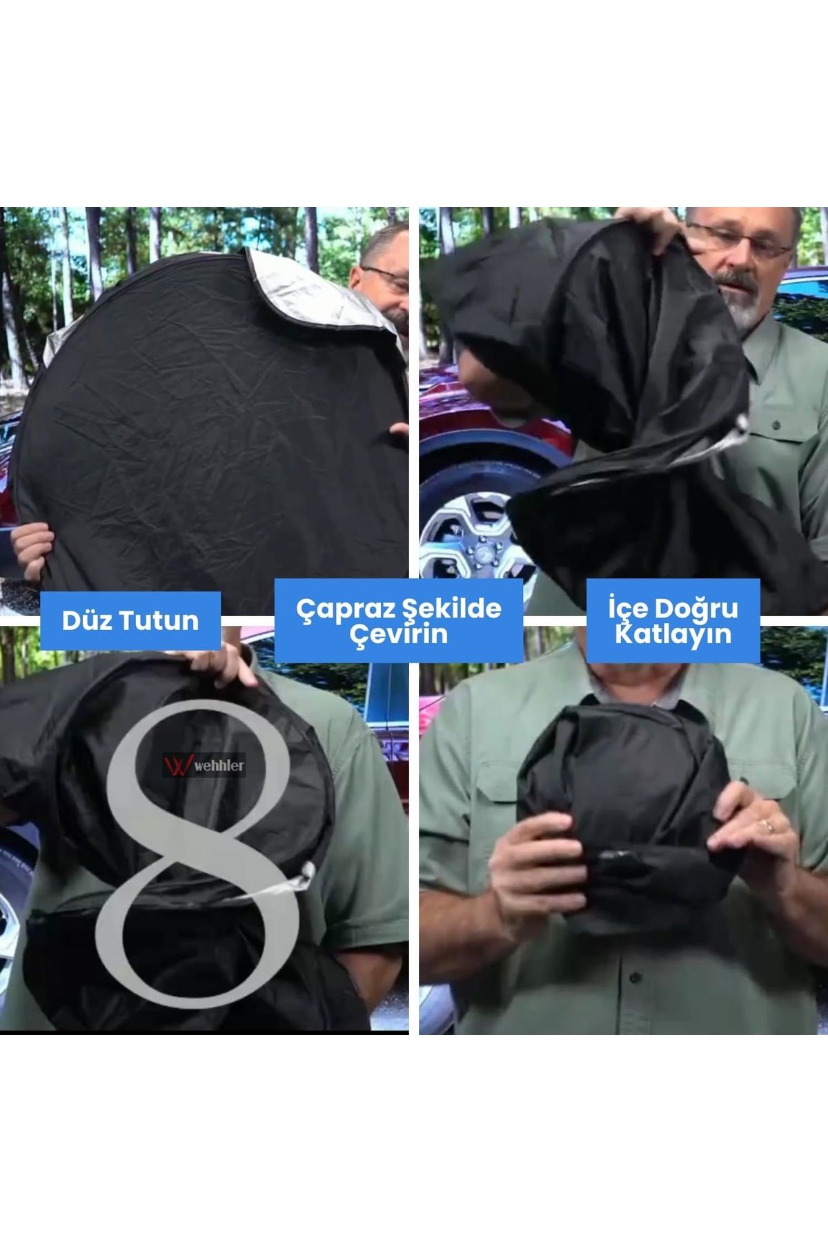 WEHHLER-Round for Isuzu D-Max 1.9 D 4X2 V-Life Automatic 2024 Windshield Sunshade-Torpedo Protector 4