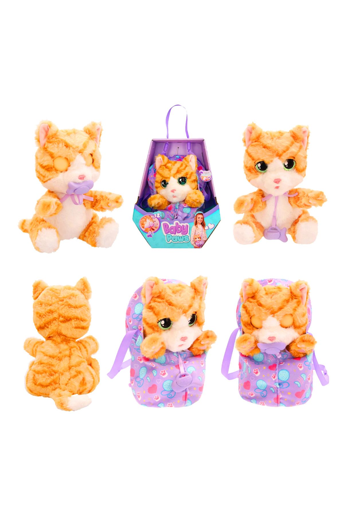 Banadabak PAWS YAVRU PELÜŞ KEDİ BAW05000 SESLİ 20 CM 18M+(1 ADET FİYATIDIR)