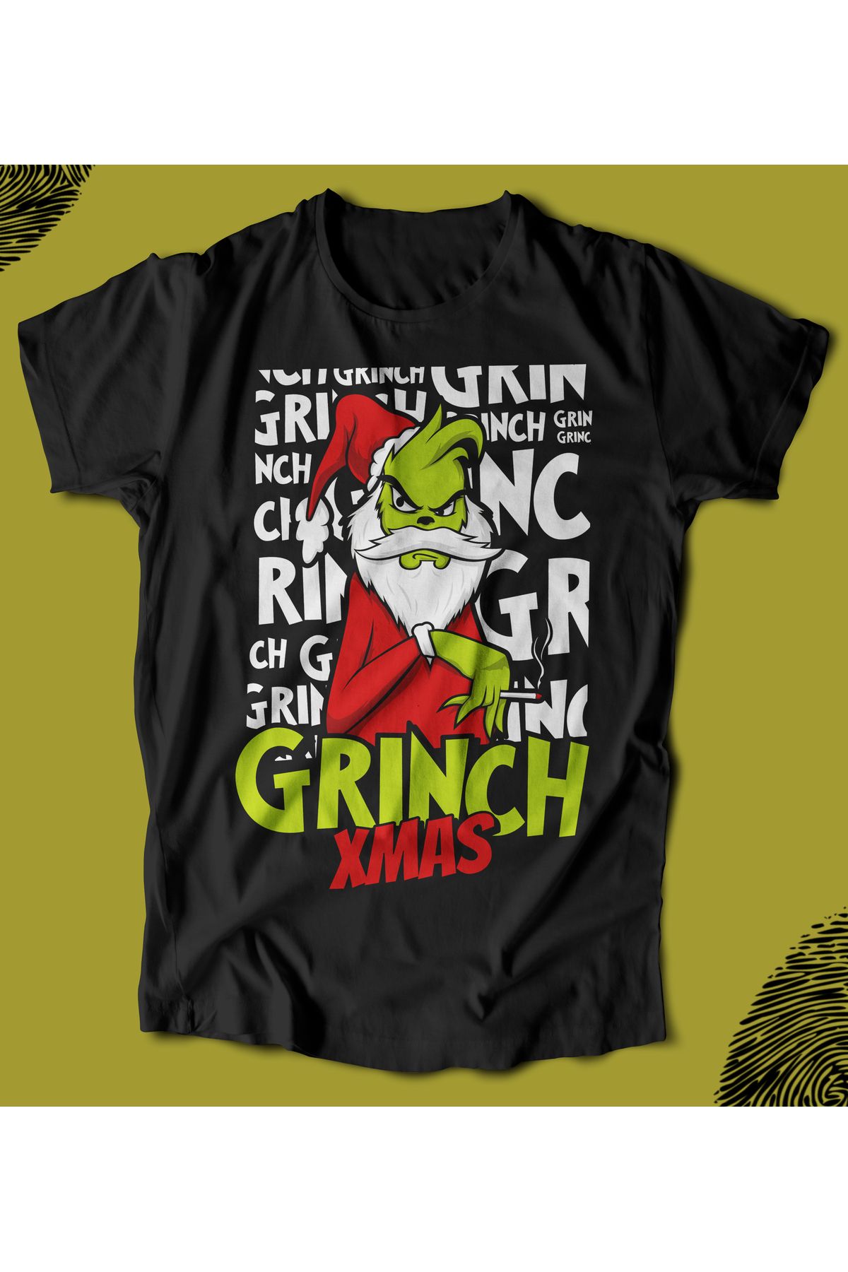 BUTSHIRT BU Tişört 'Grinch - Xmass' Regular-Fit' Unisex Tişört
