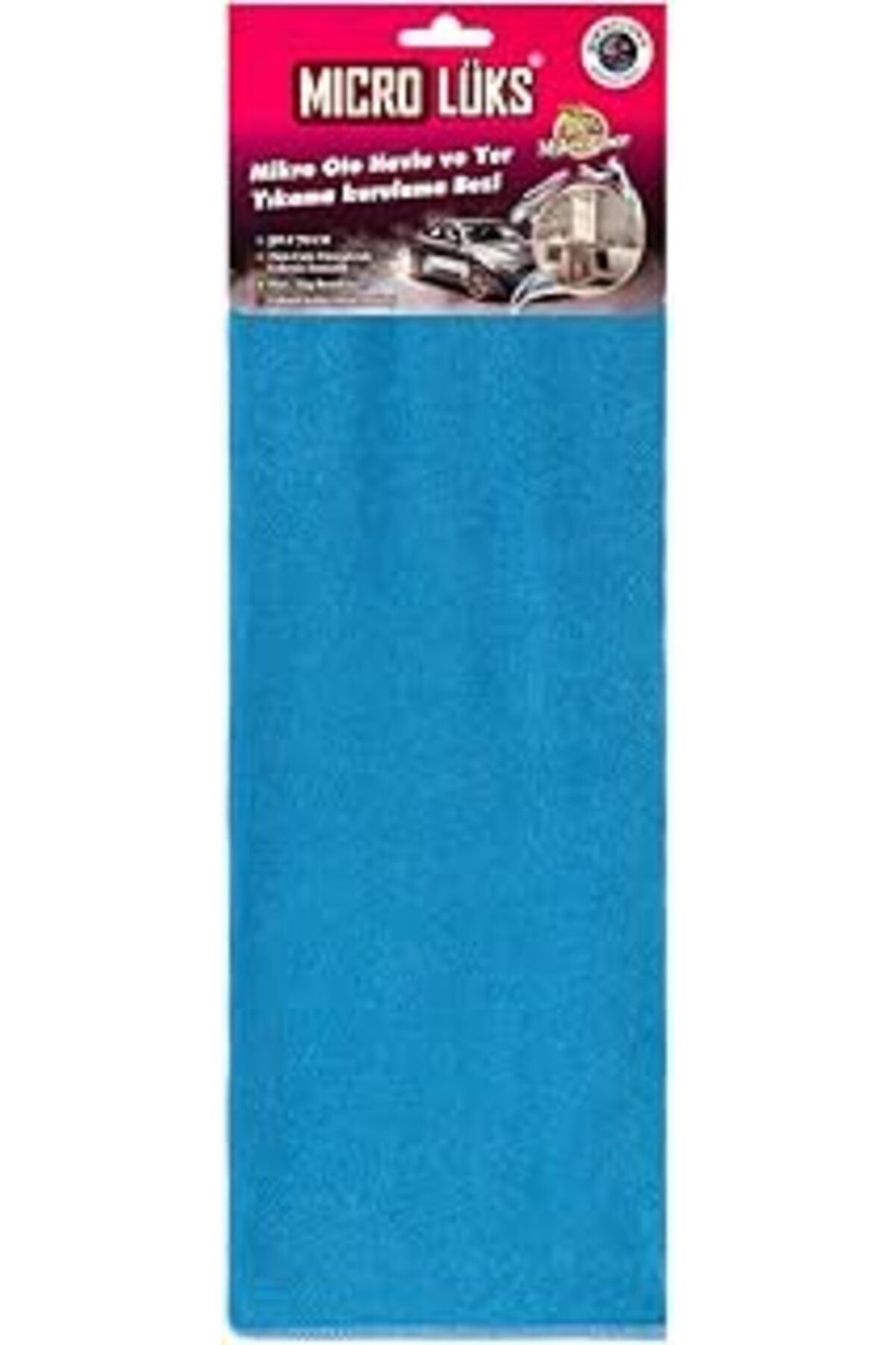 Mu Art Ahşap Mikro Lüks Mikrofiber Microlüks Oto Havlu Kurulama Ve Temizlik Bezi 50X70Cm (Mavi)