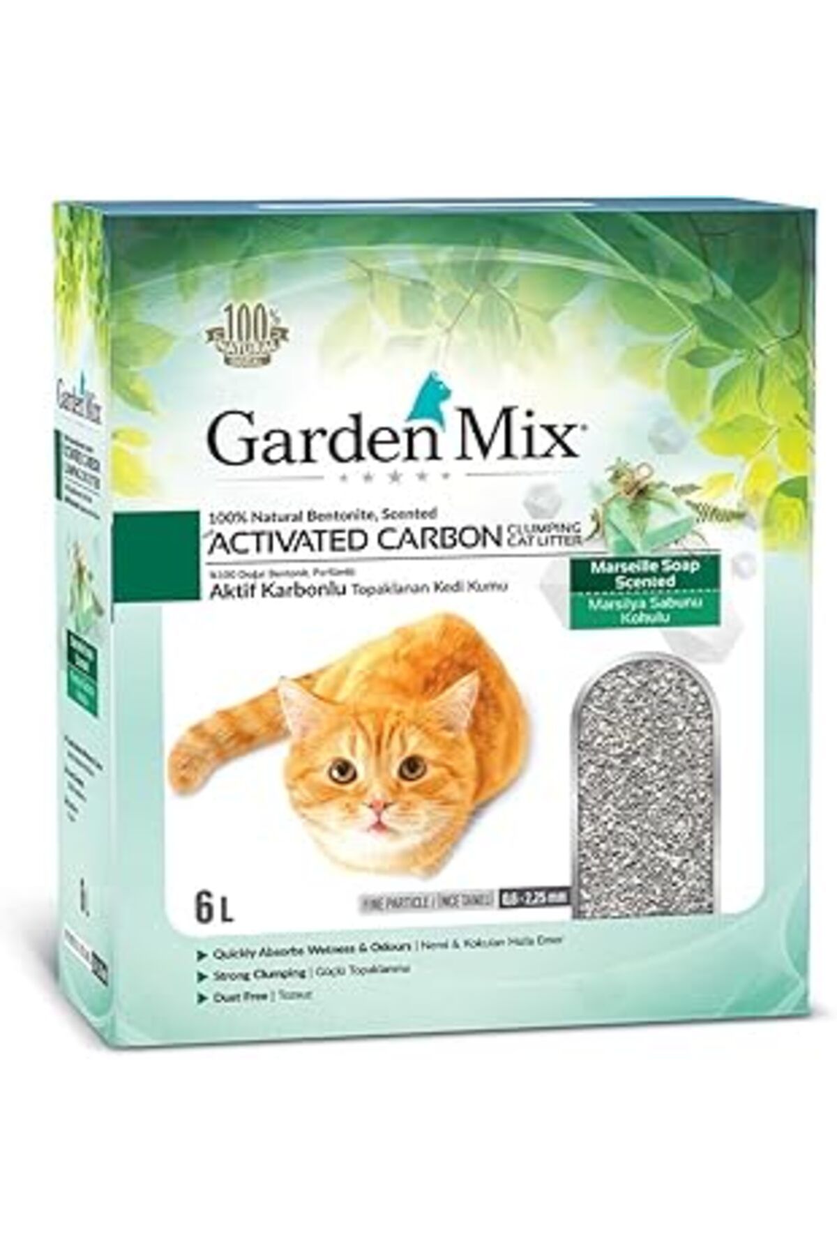 Mu Art Ahşap Gardenmix Bentonit Aktif Karbon Mar.Sabun 6Lt