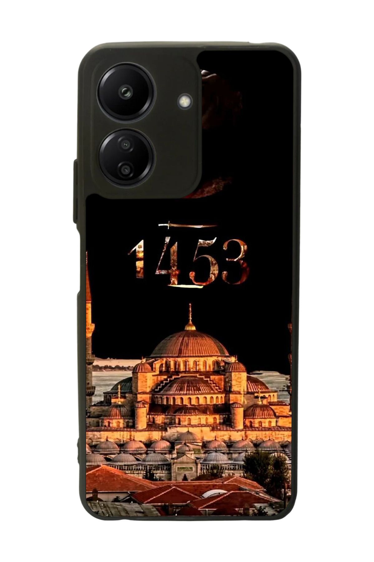 BGAKSESUAR Xiaomi Redmi 13C Uyumlu Mat Siyah Kılıf – Yumuşak Silikon, Koruyucu, Şok Emici Kapak