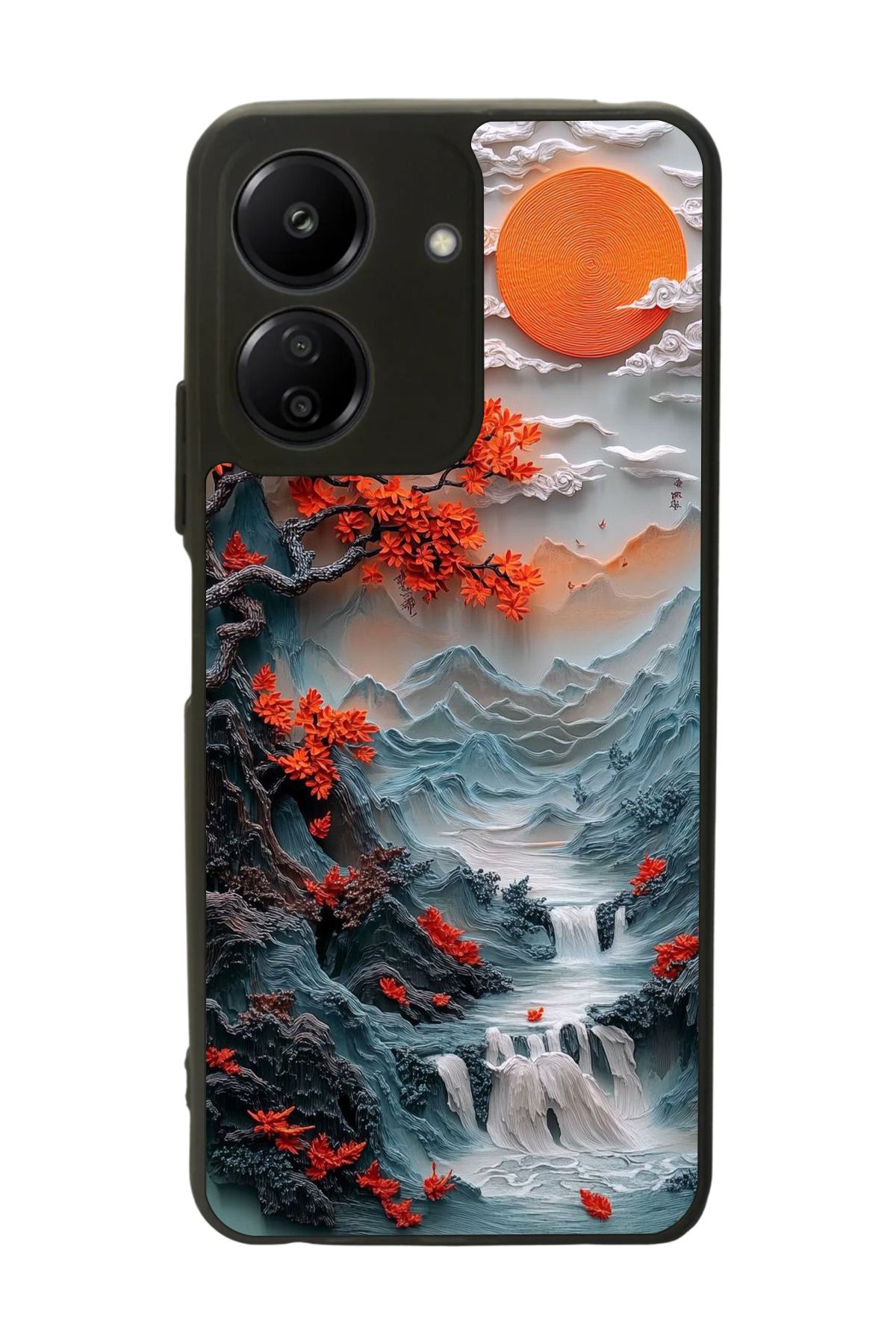 BGAKSESUAR Xiaomi Redmi 13C Uyumlu Mat Siyah Kılıf – Yumuşak Silikon, Koruyucu, Şok Emici Kapak