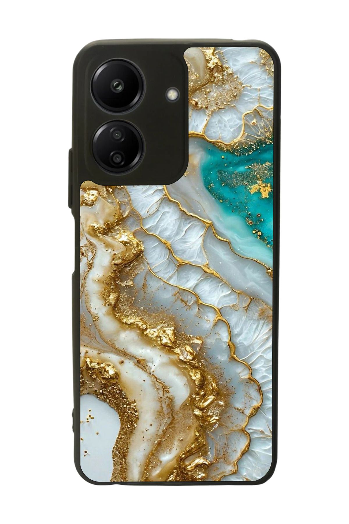 BGAKSESUAR Xiaomi Redmi 13C Uyumlu Mat Siyah Kılıf – Yumuşak Silikon, Koruyucu, Şok Emici Kapak
