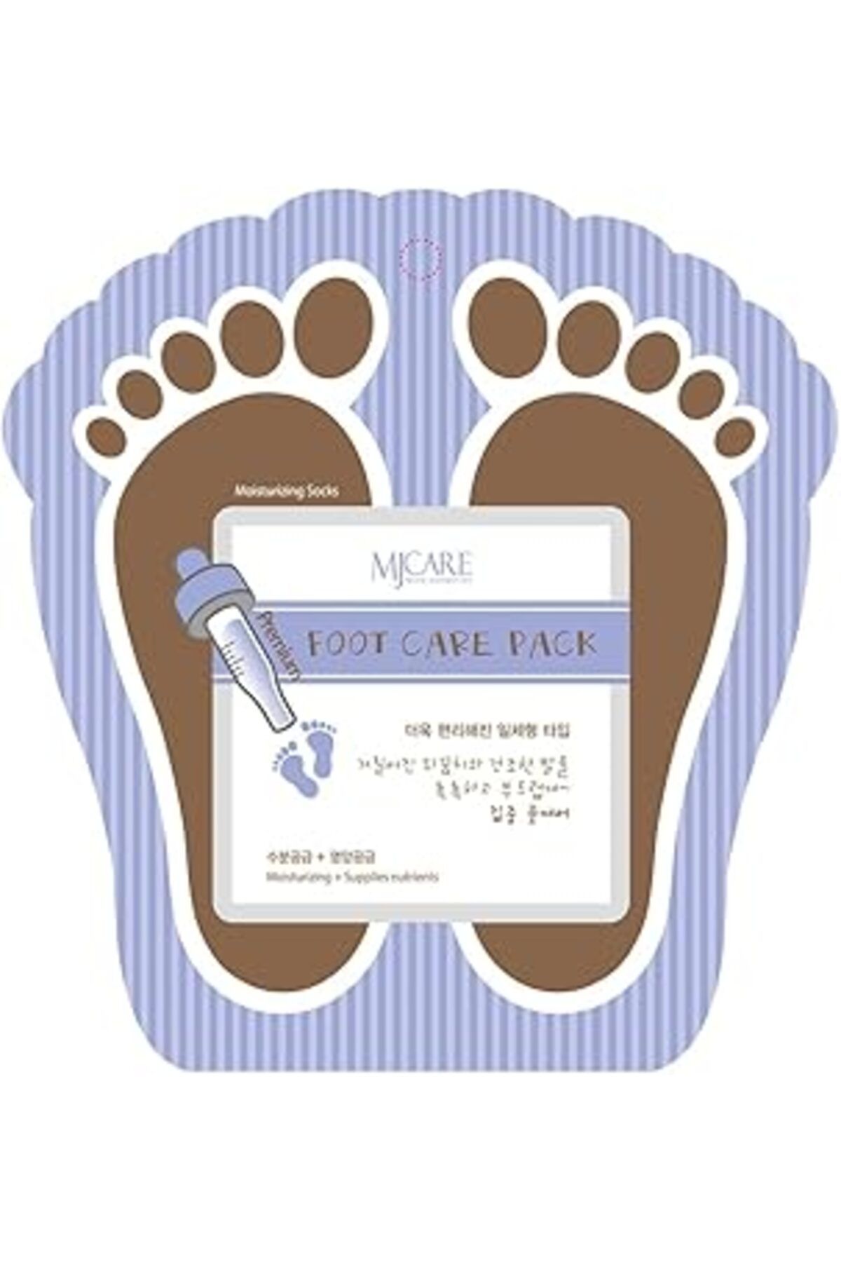 Mu Art Ahşap Mjcare Mijin Cosmetics Premium Foot Care Pack - Nemlendirici Çorap Tipi Ayak Bakım Maskesi 5'Li