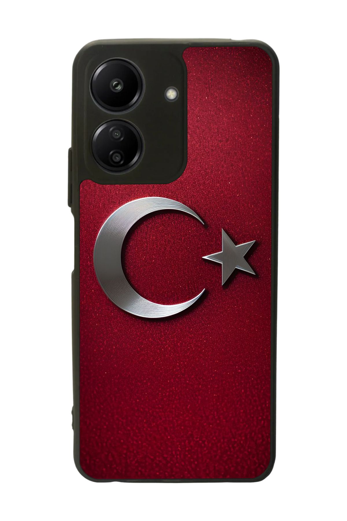 BGAKSESUAR Xiaomi Redmi 13C Uyumlu Mat Siyah Kılıf – Yumuşak Silikon, Koruyucu, Şok Emici Kapak