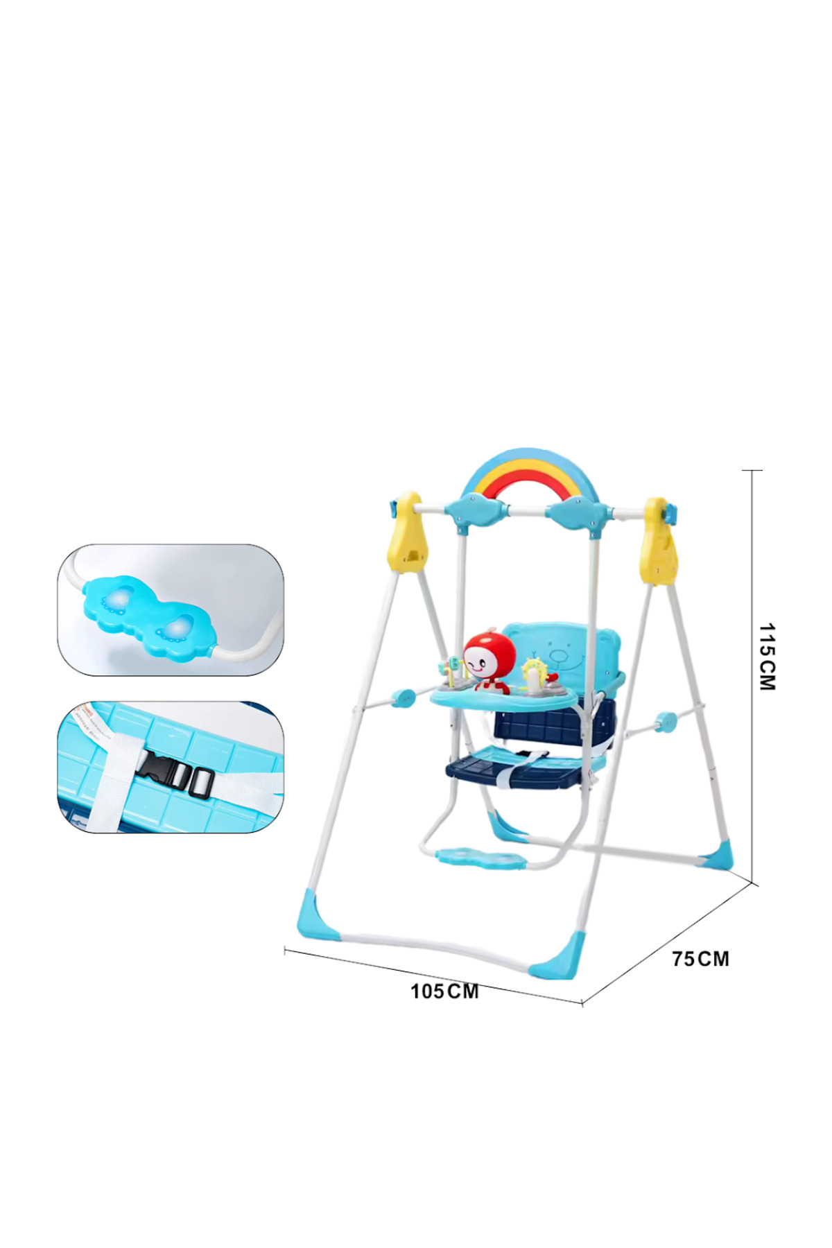 أرجوحة أطفال مع حامل وصينية