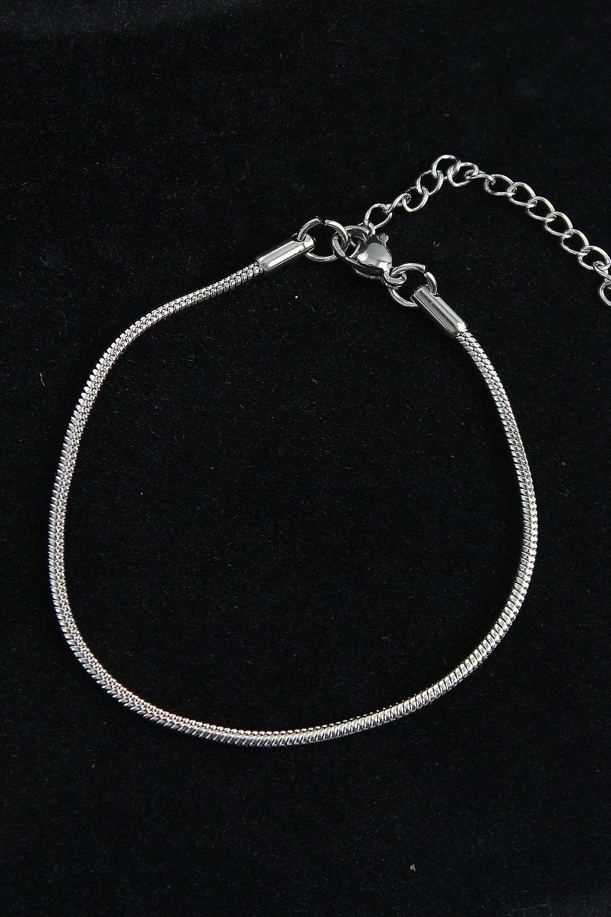 Clariss 316L Çelik Oval İtalyan Model Gümüş Renk Erkek Bileklik