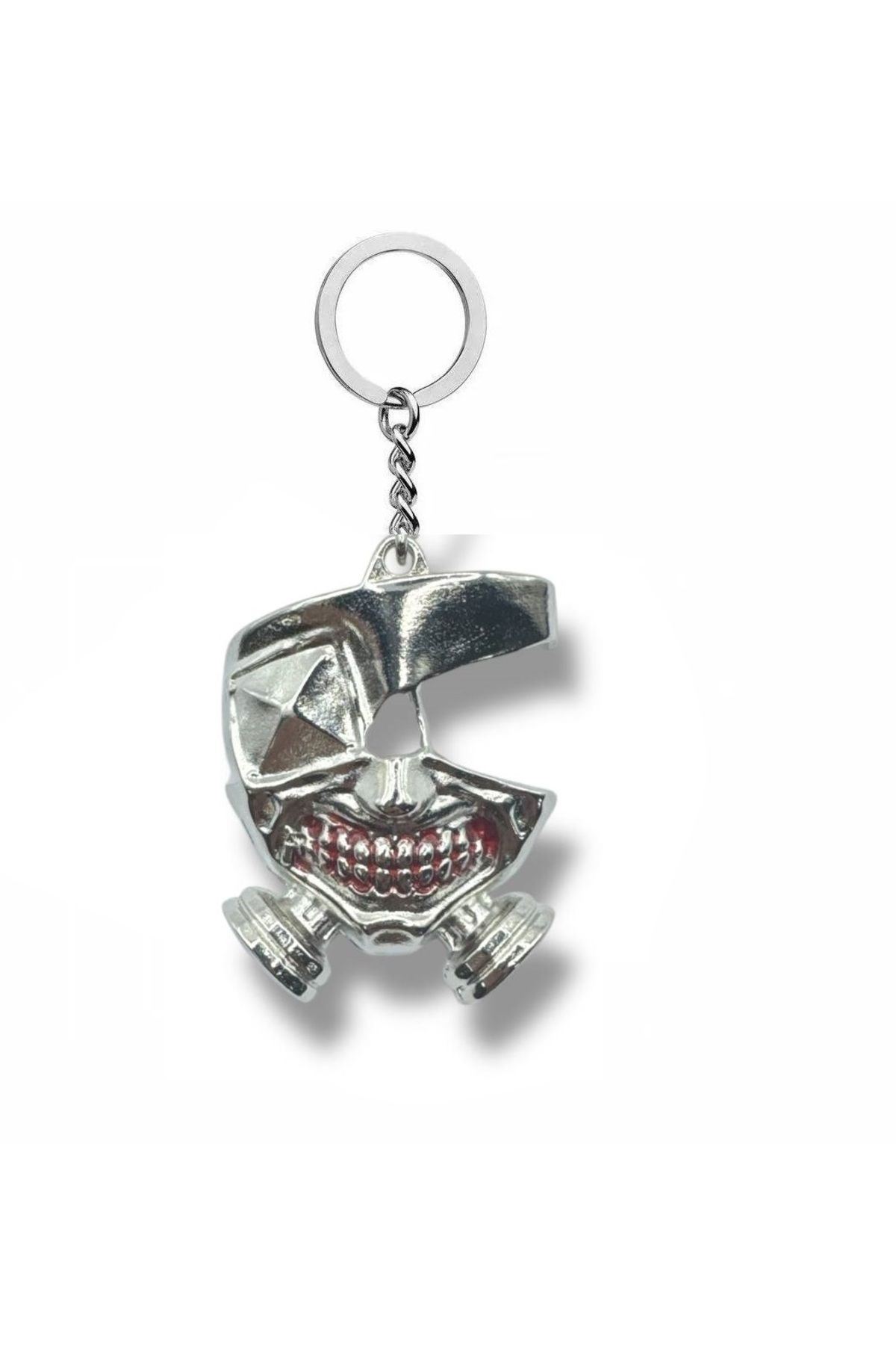 Herşey Nota Tokyo Ghoul Ken Kaneki Maskeli Anahtarlık | Anime Temalı Unisex Aksesuar