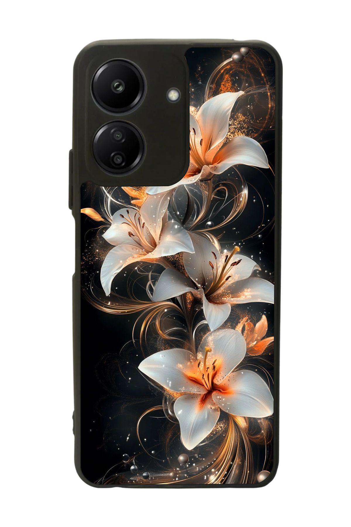 BGAKSESUAR Xiaomi Redmi 13C Uyumlu Mat Siyah Kılıf – Yumuşak Silikon, Koruyucu, Şok Emici Kapak