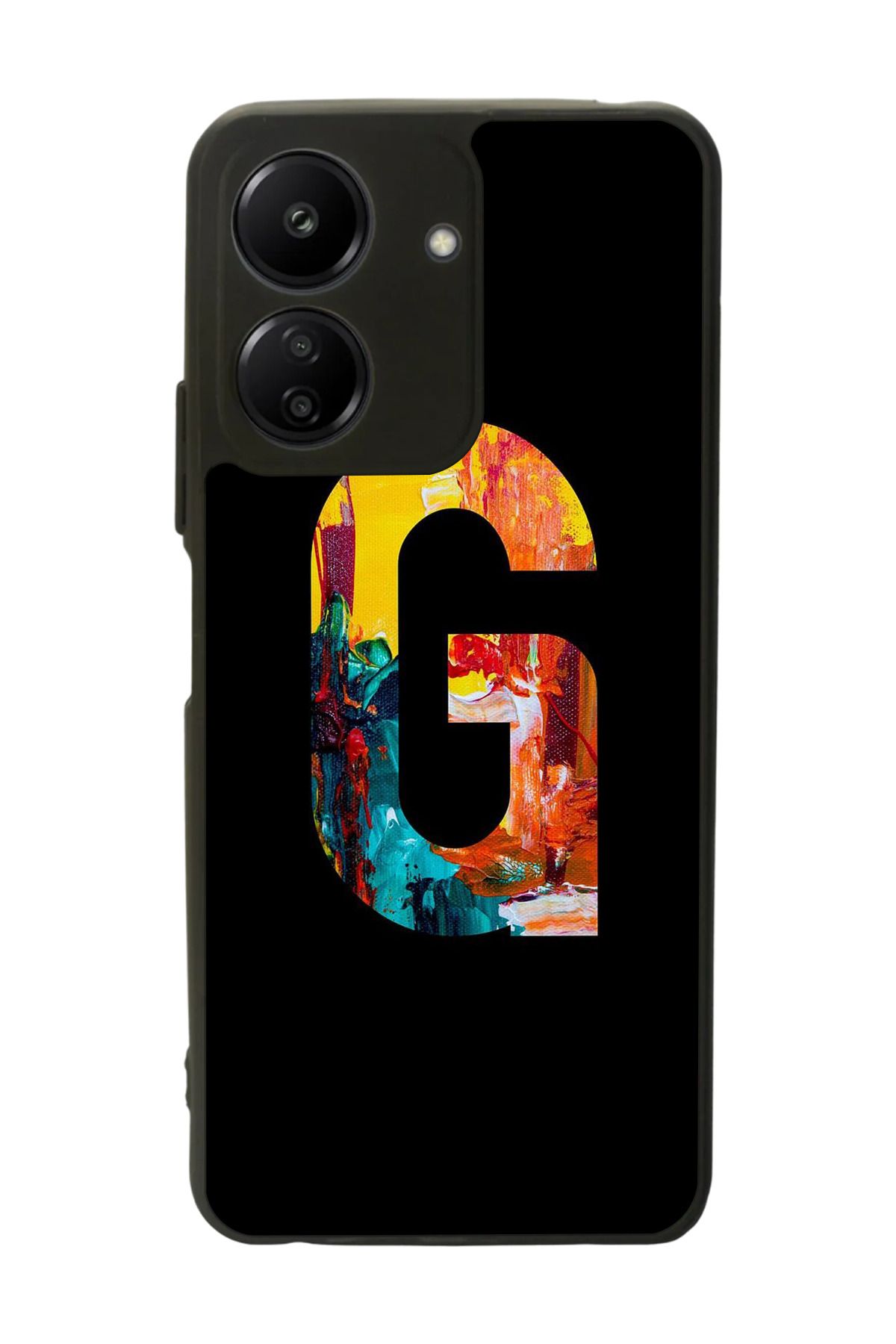 BGAKSESUAR Xiaomi Redmi 13C Uyumlu Mat Siyah Kılıf – Yumuşak Silikon, Koruyucu, Şok Emici Kapak