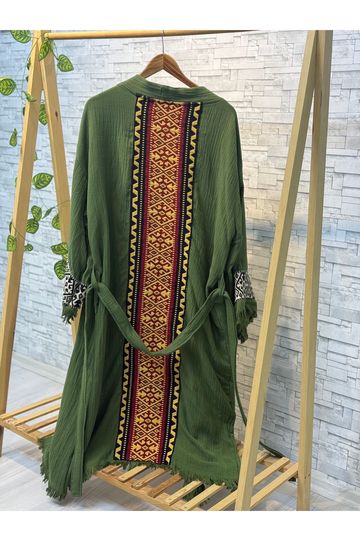 Befera Design Sultan Müslin Kimono %100 Pamuklu Bornoz Kaftan Sabahlık