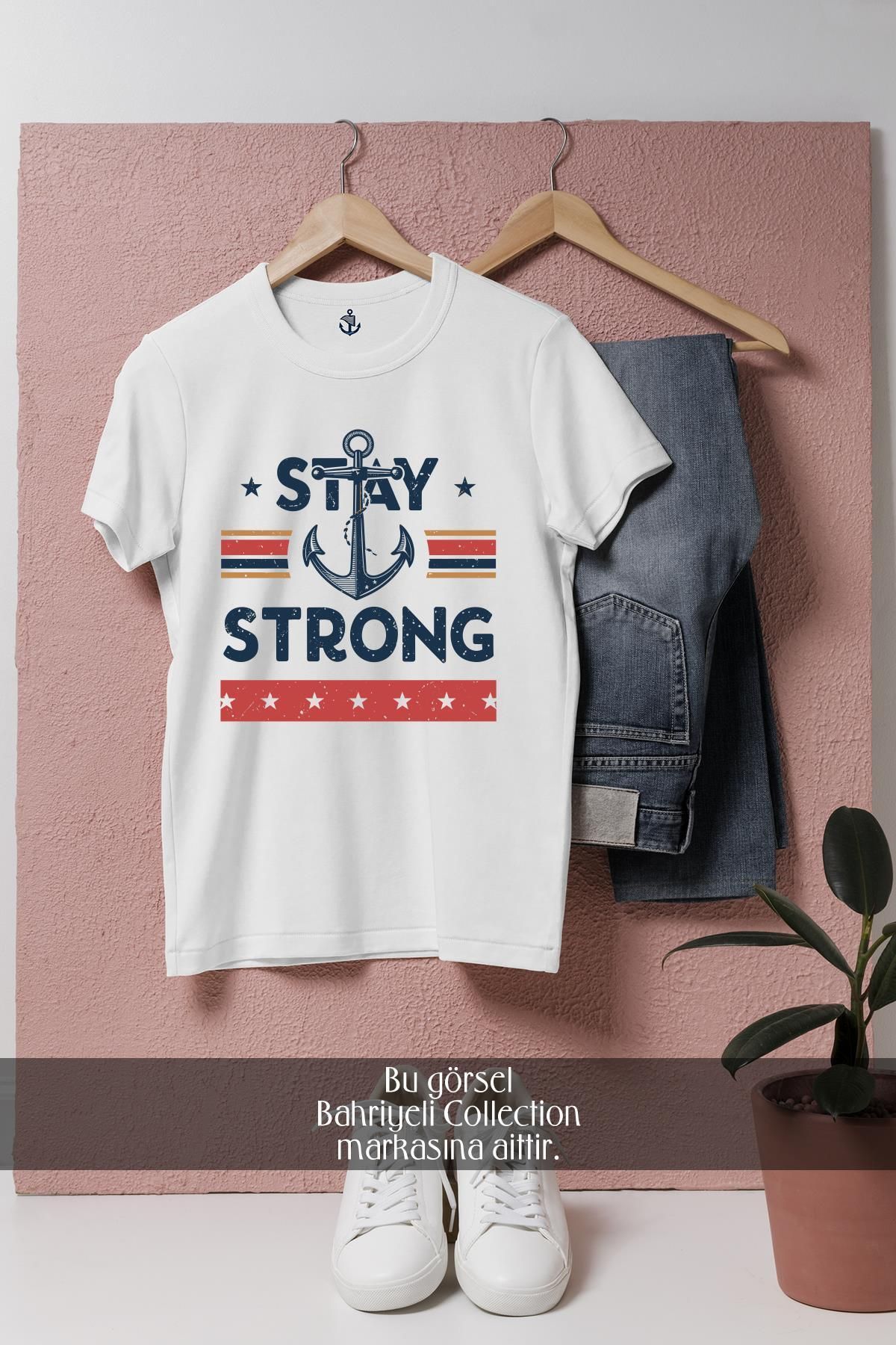 Bahriyeli Collection Oversize Stay Strong Tasarımlı Unisex T-Shirt
