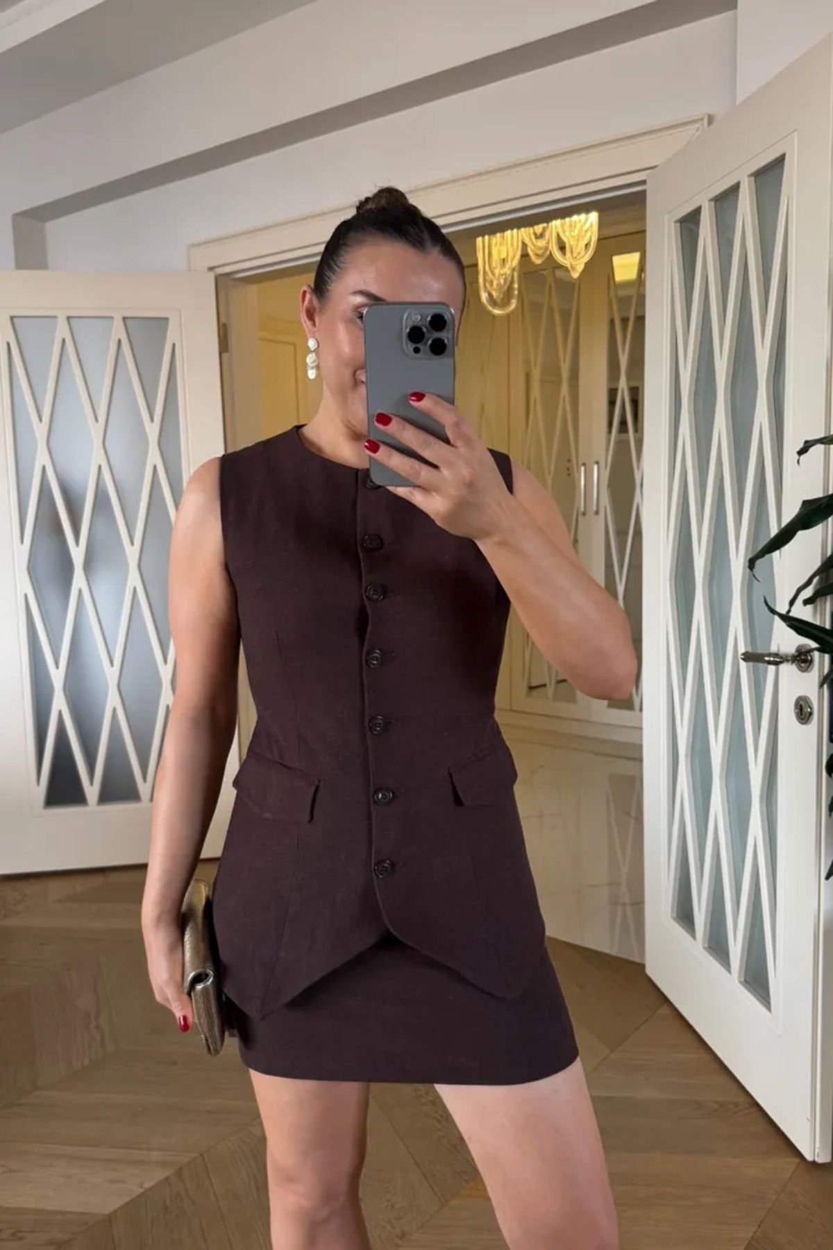 Tuba Butik Keten Mini Etek