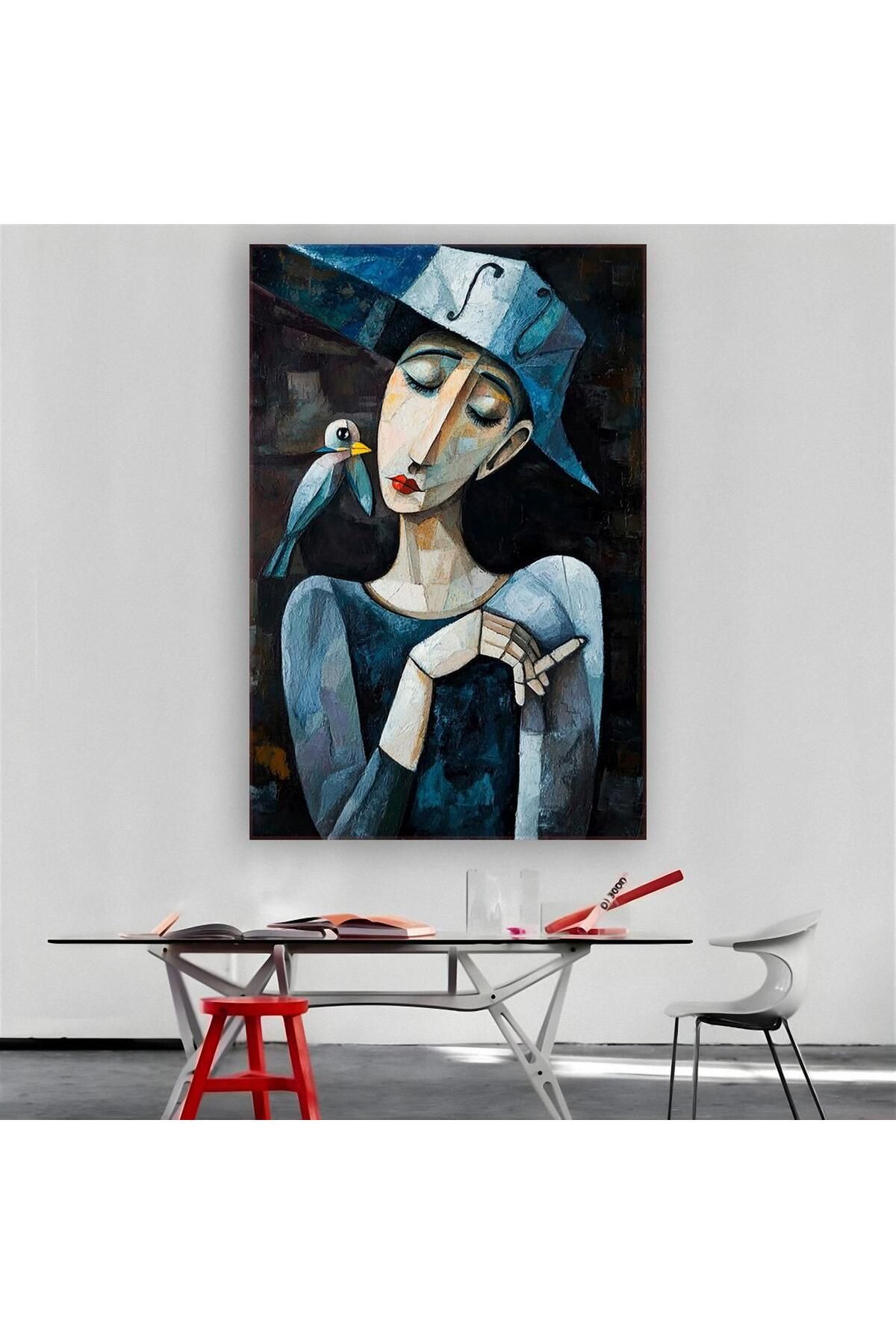 Ritmo Canvas Hüzünlü Kadın Kanvas Tablo