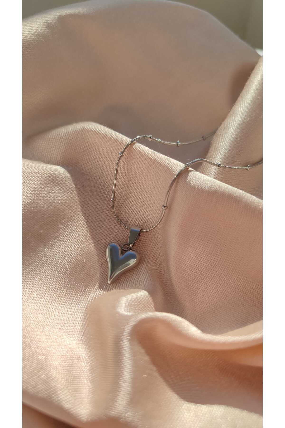 Pure Accessories KALP ÇELİK KOLYE