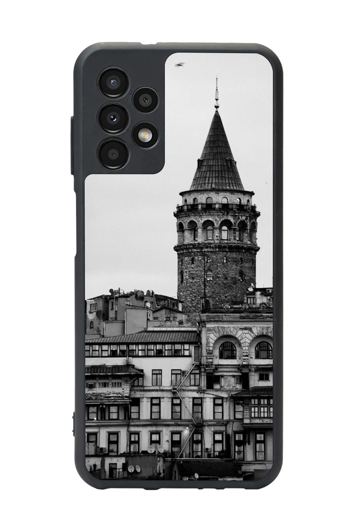 BGAKSESUAR Samsung Galaxy A13 Uyumlu Mat Siyah Kılıf – Yumuşak Silikon, Koruyucu, Şok Emici Kapak